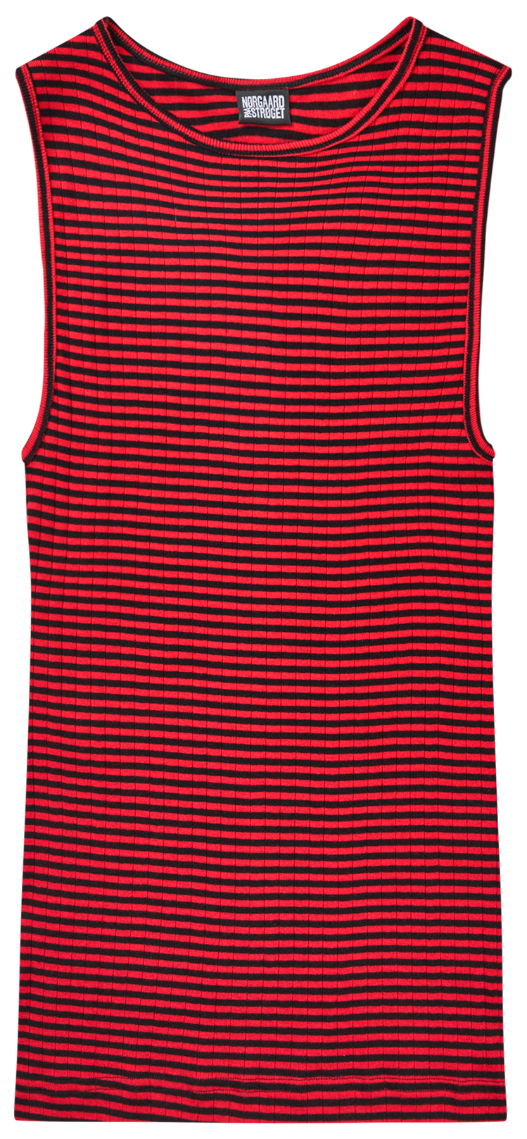 NPS Tank Top Fine Stripe, Black/Red