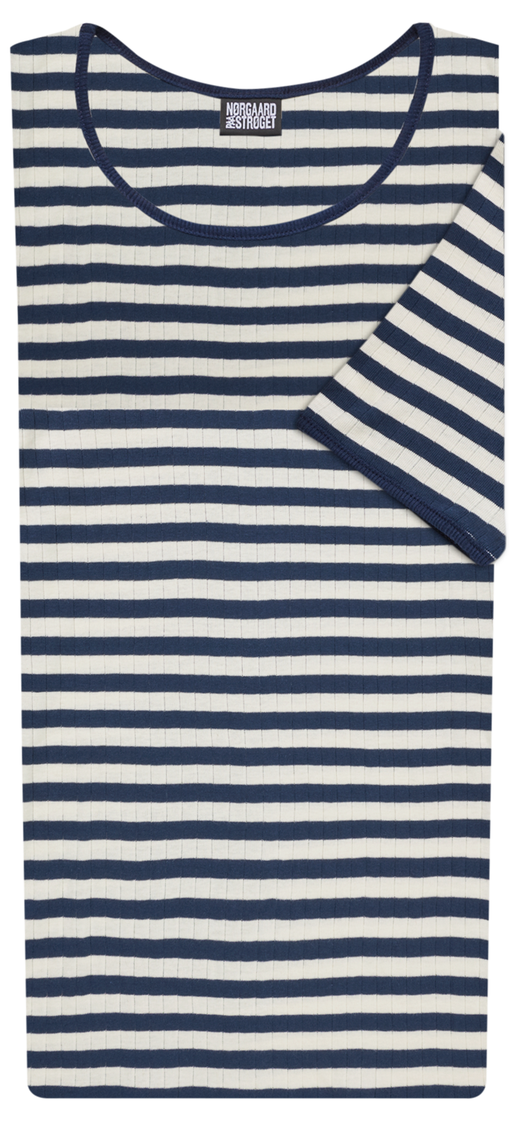 101 Short Sleeve Broadway, Marine/Ecru