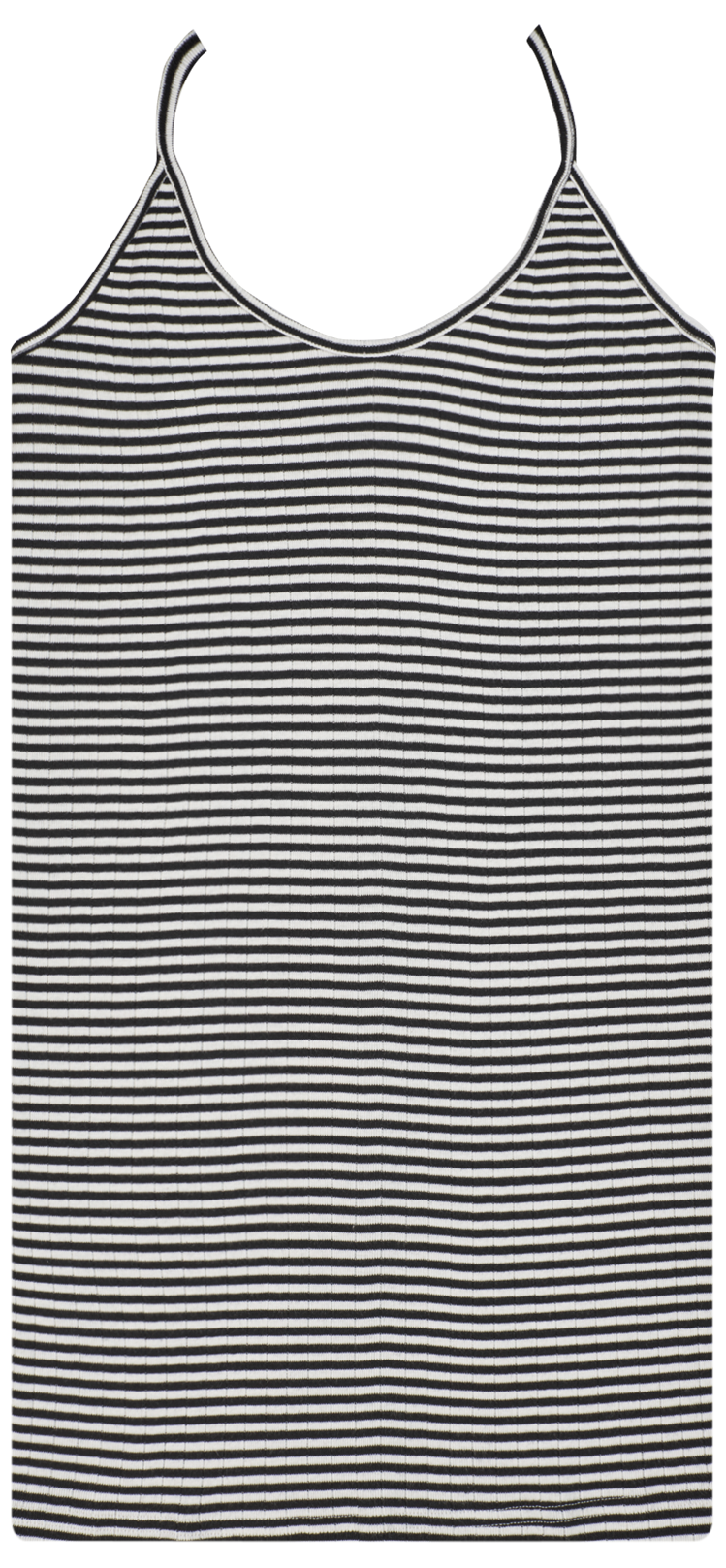 NPS Strap Top Fine Stripe, Black/Ecru