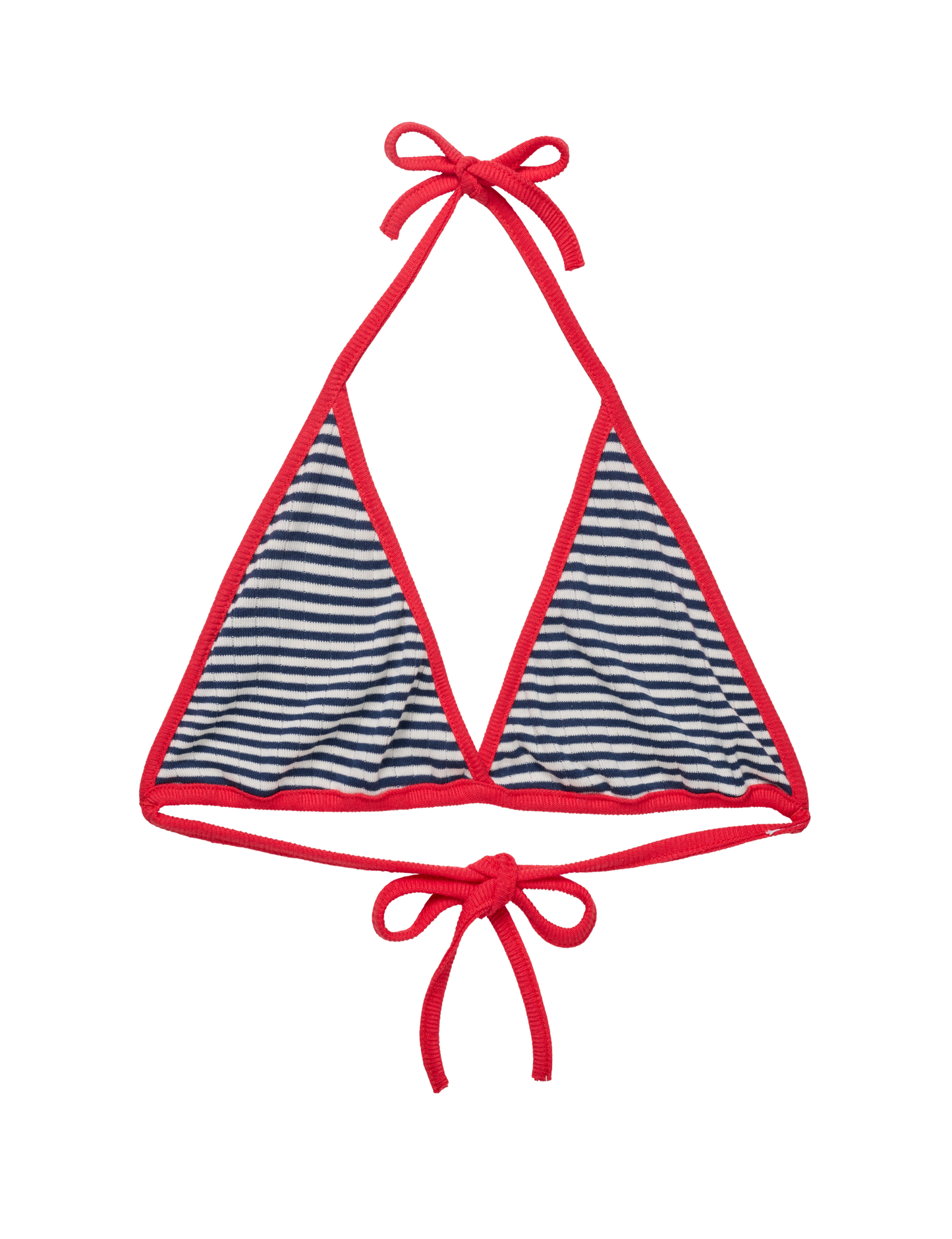 NPS Bikini Top, Marine/Ecru/Red