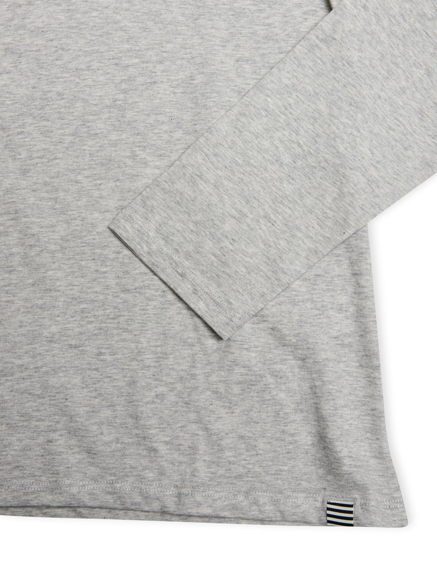 Fine Jersey Tenna Tee LS FAV, Light Grey Melange