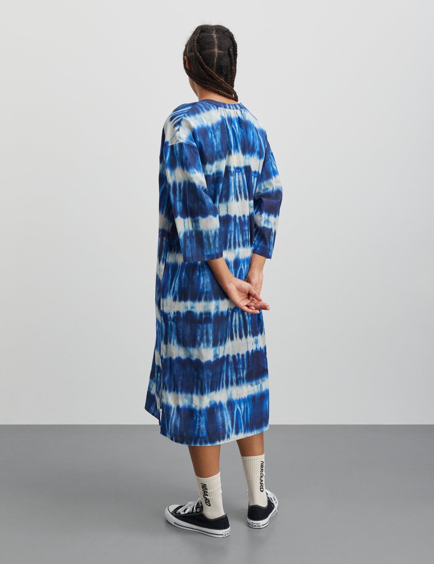 Colin Mana Dress AOP, Tie Dye Stripe AOP Merthyl Blu