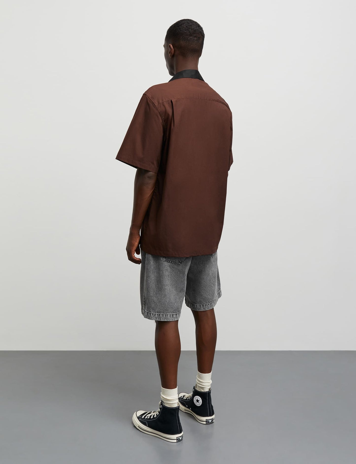 Prime Cotton Poplin Kenji Shirt SS, Chicory Coffee