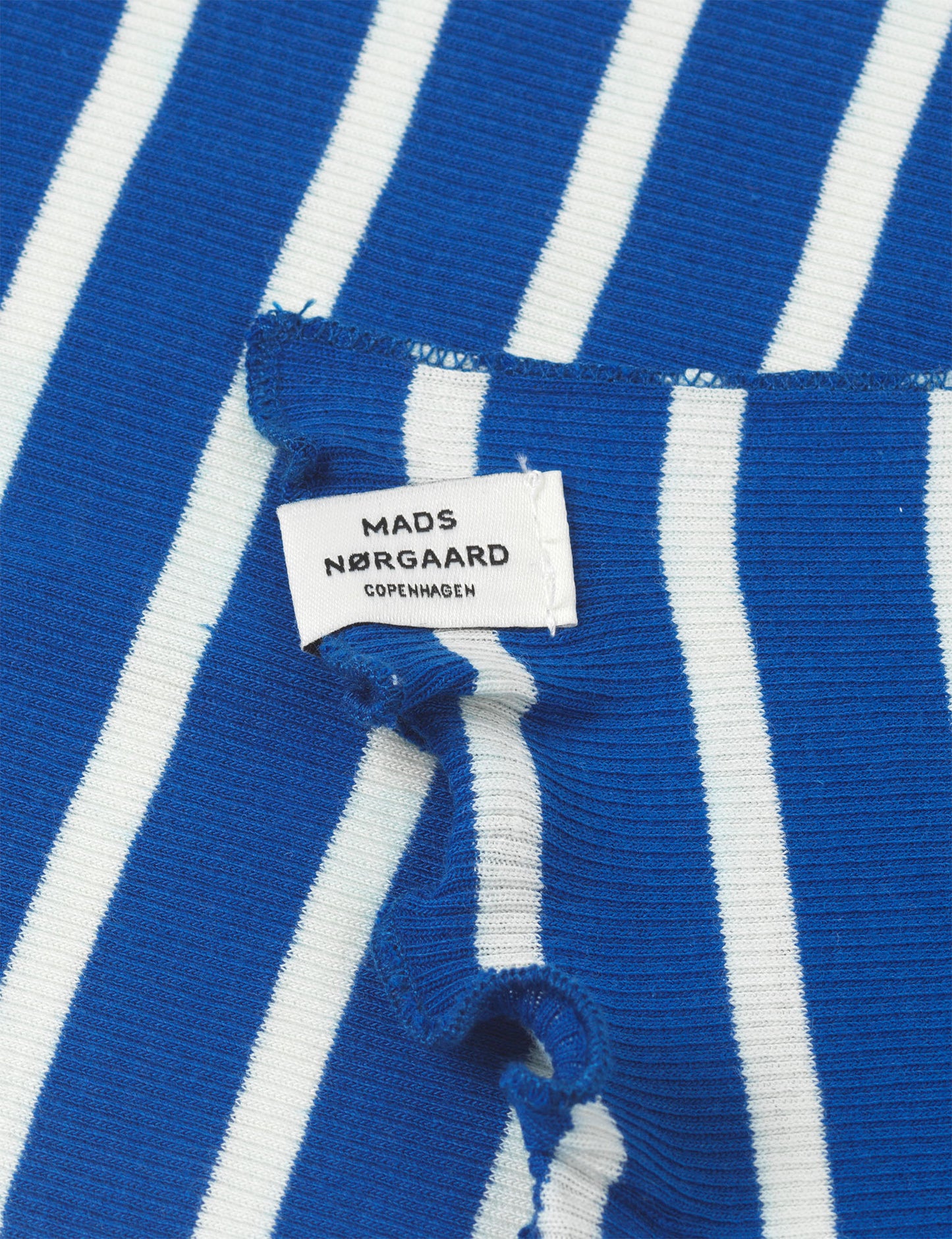 2x2 Cotton Stripe Thea Scarf, Surf The Web/Vanilla Ice