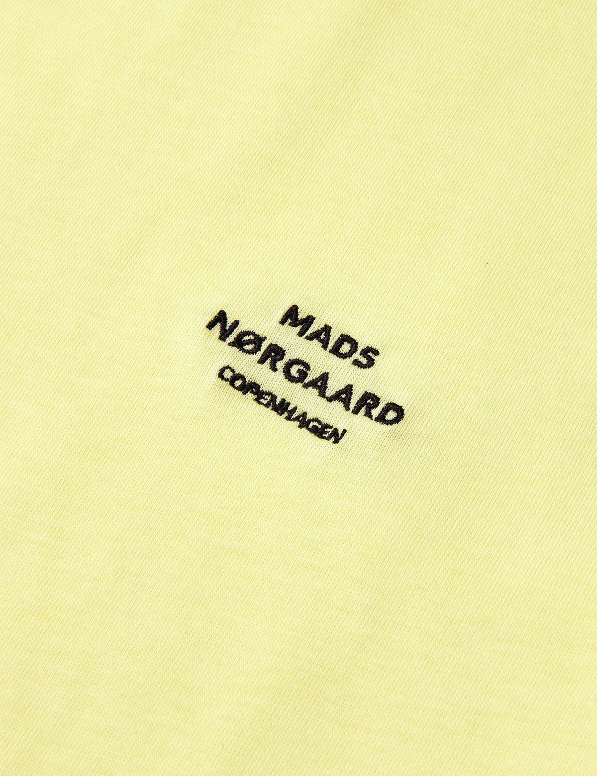 Cotton Jersey Frode Emb Logo Tee, Tender Yellow