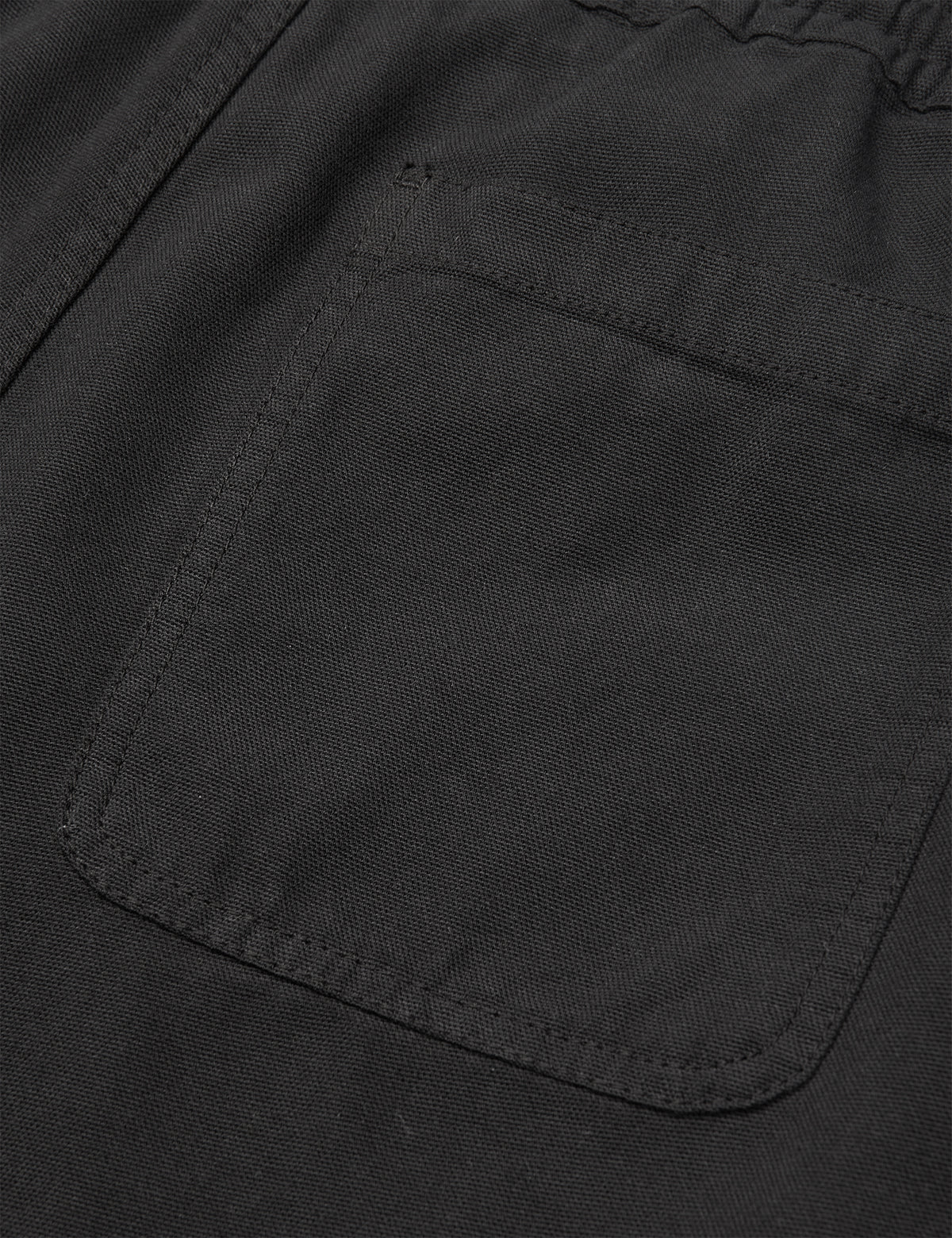 Dyed Canvas Beach Shorts, Black