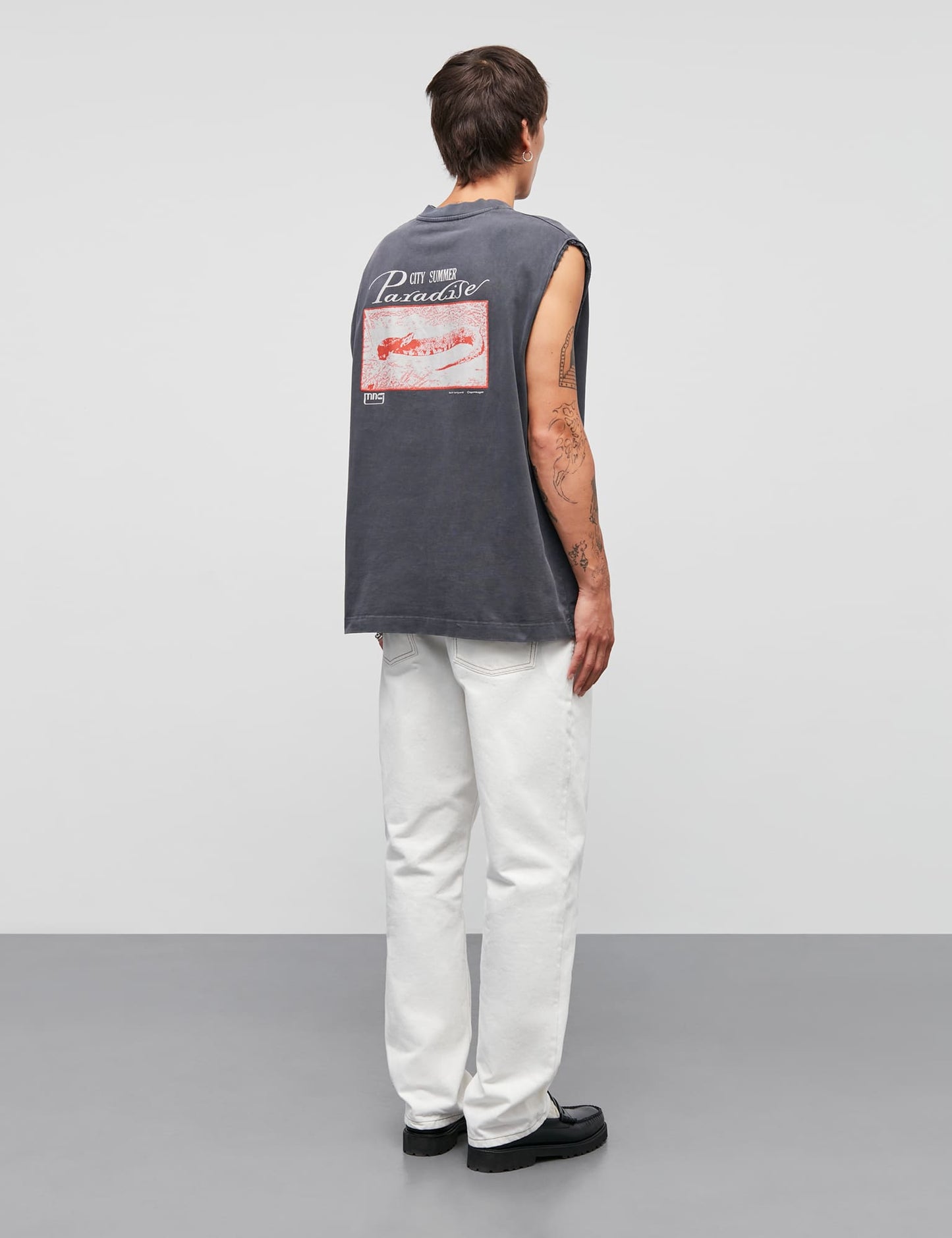 Open-End Dye MNC Paradise Big Tanktop, Black Oyster