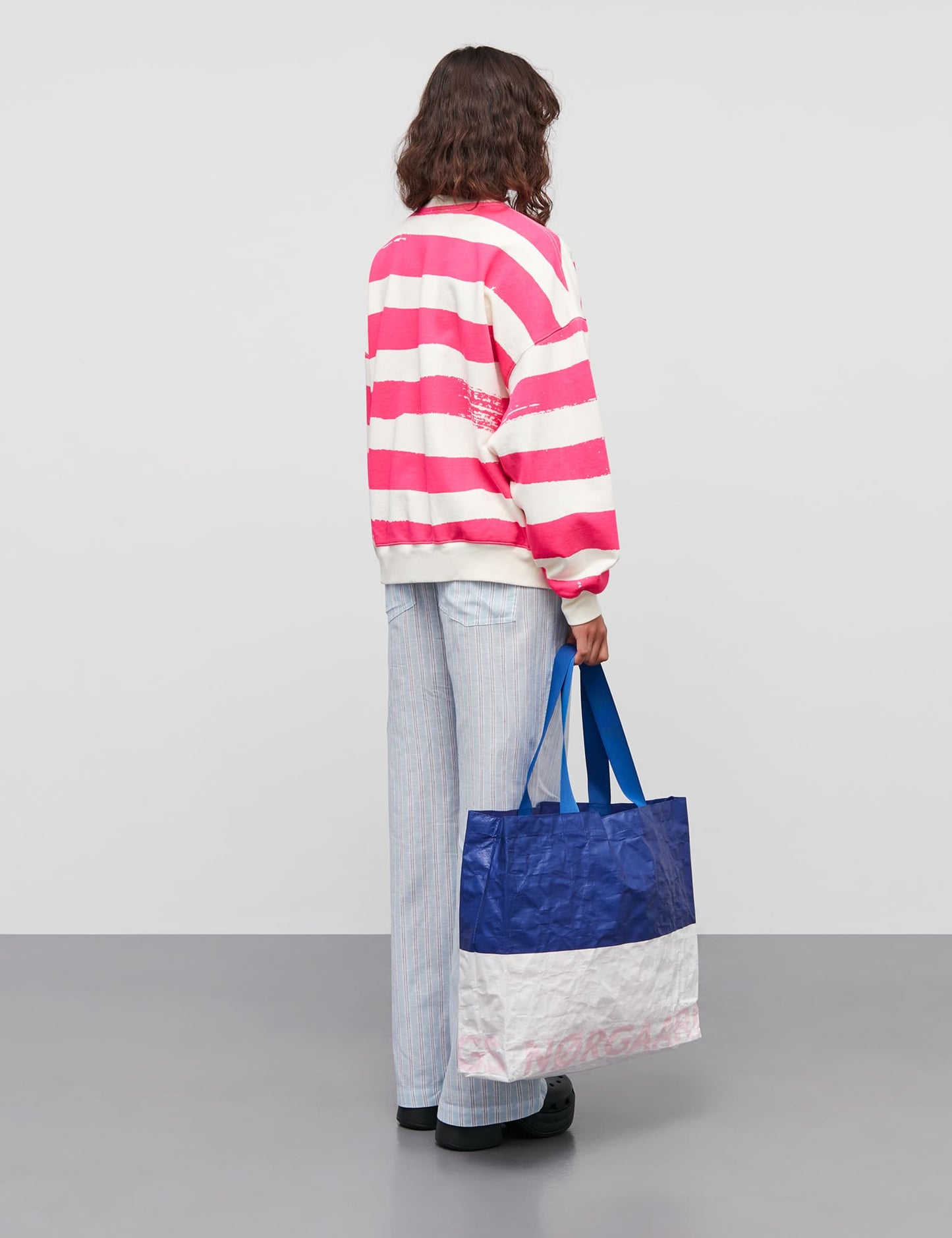 Colin YD Tonya Pants, Pinstripe/Powder Blue