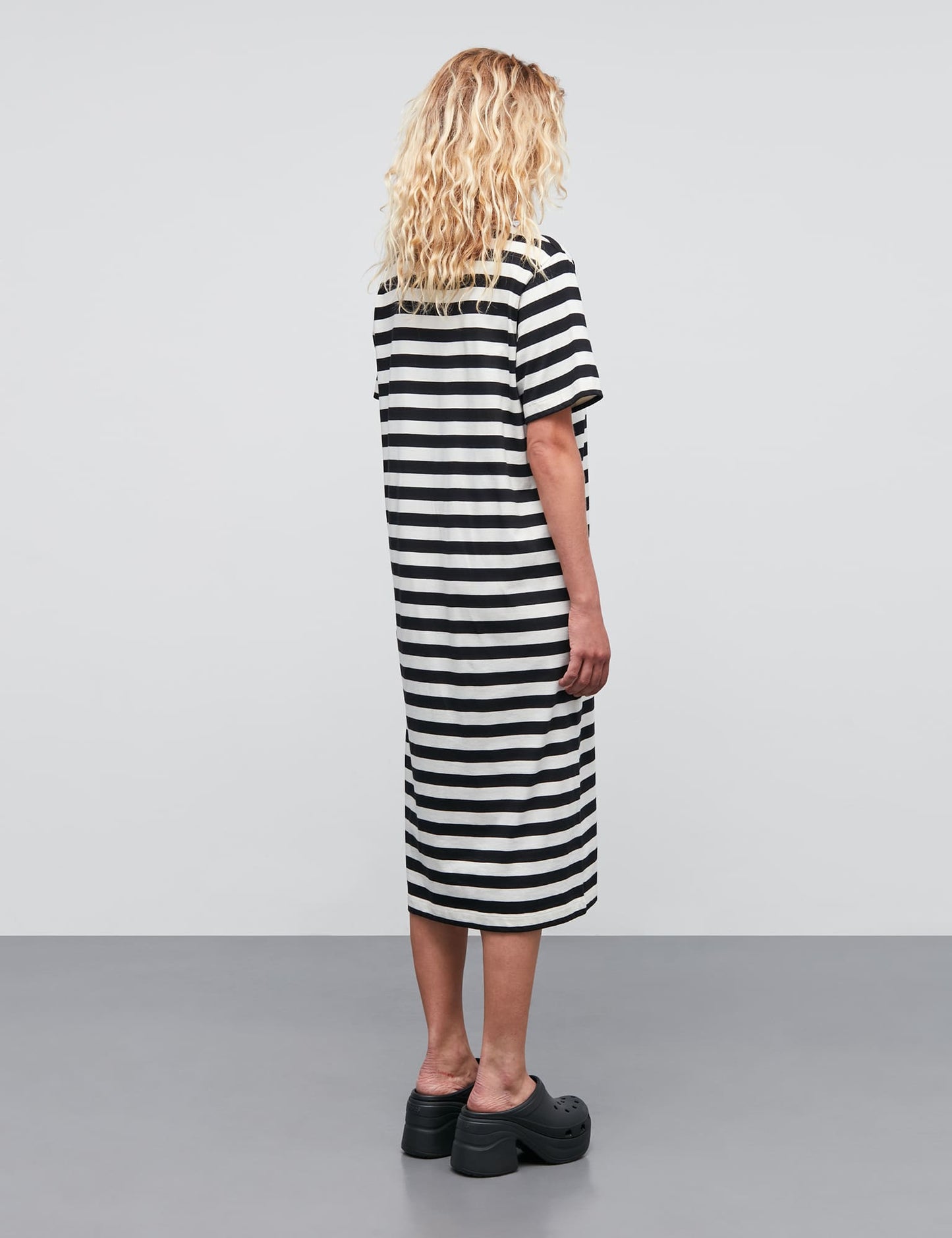 Soft Single Elly Dress, Black/Vanilla Ice