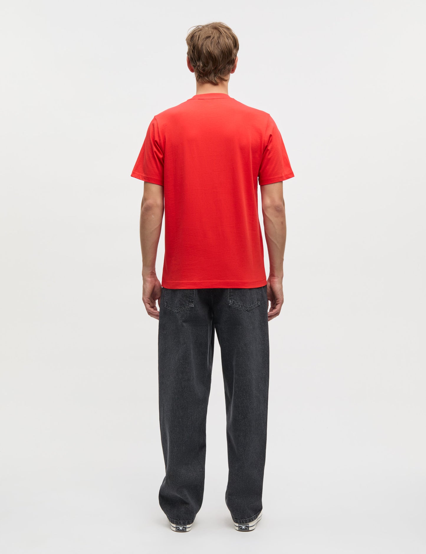 Cotton Jersey Frode Logo Tee FAV, Fiery Red