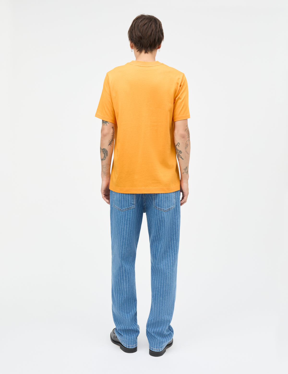 Cotton Jersey Frode Logo Tee FAV, Zinnia