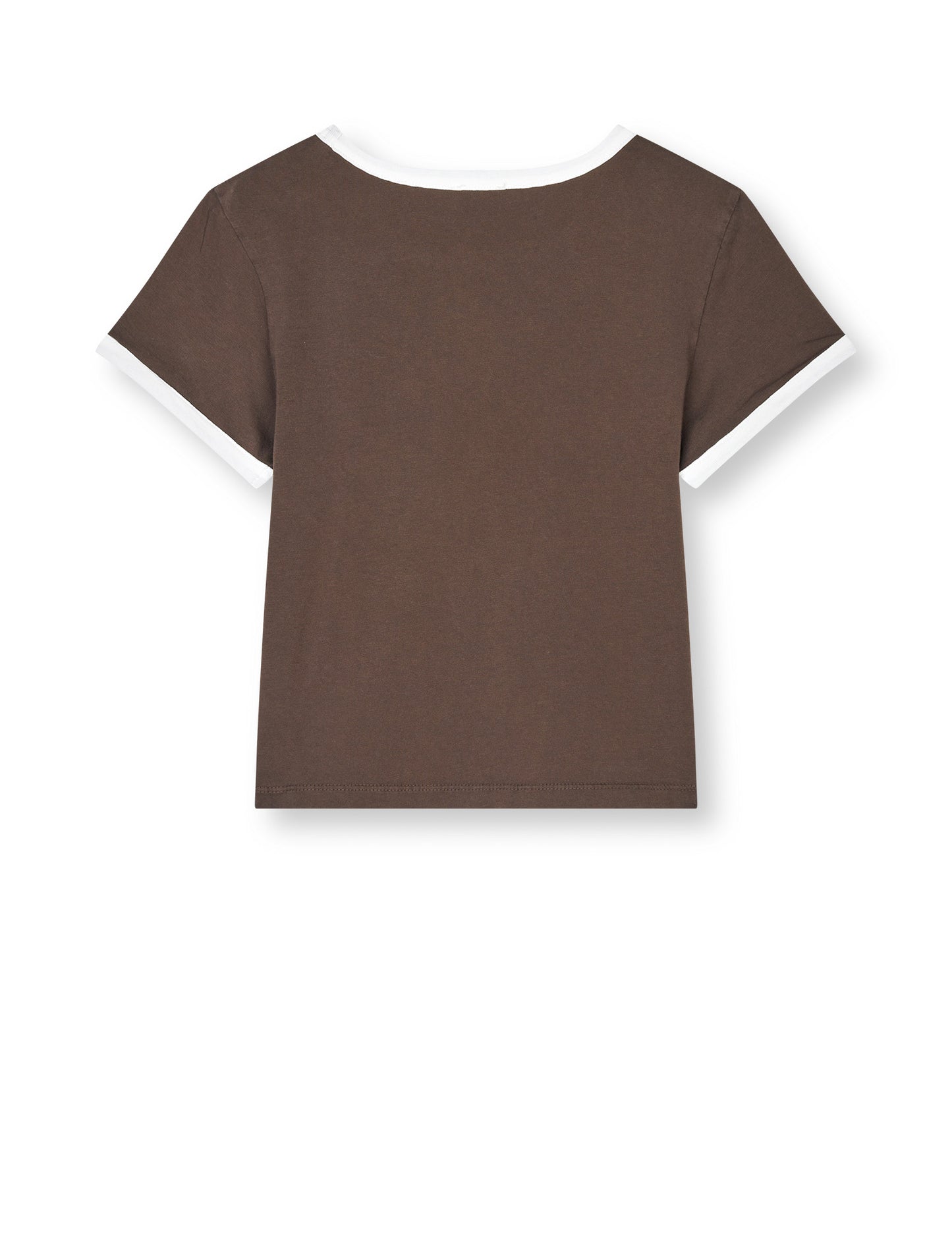 Stretch Jersey Tiva Tee, Demitasse/Vanilla Ice