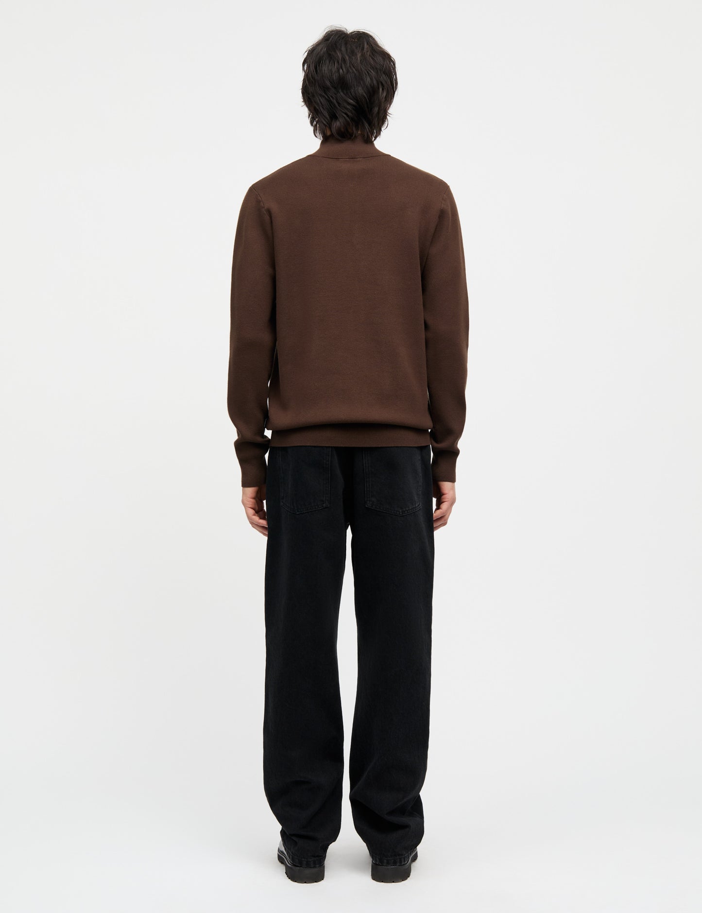 Urban Chase Half Zip Knit, Demitasse