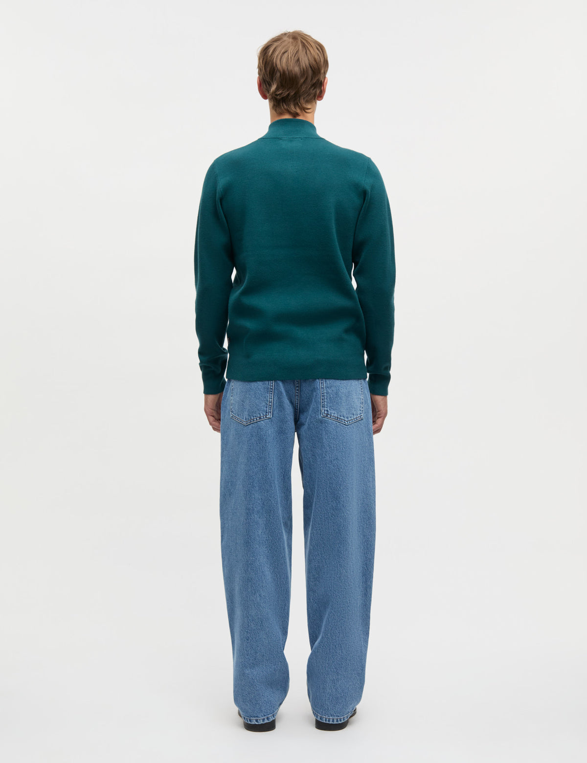 Urban Chase Half Zip Knit, Dark Sea