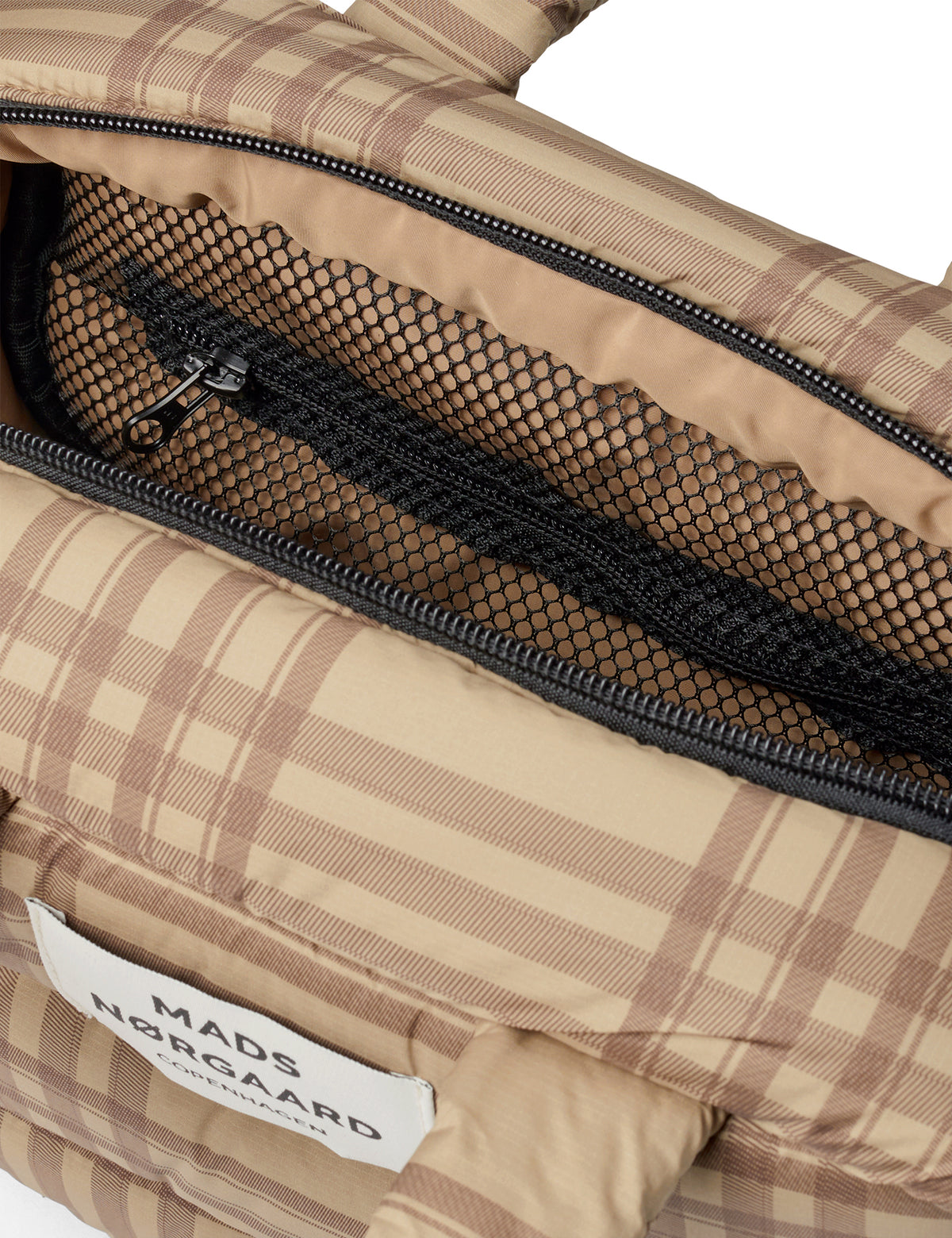 Light Ripstop Boxy AOP Bag, Cornstalk/Cocoa Brown
