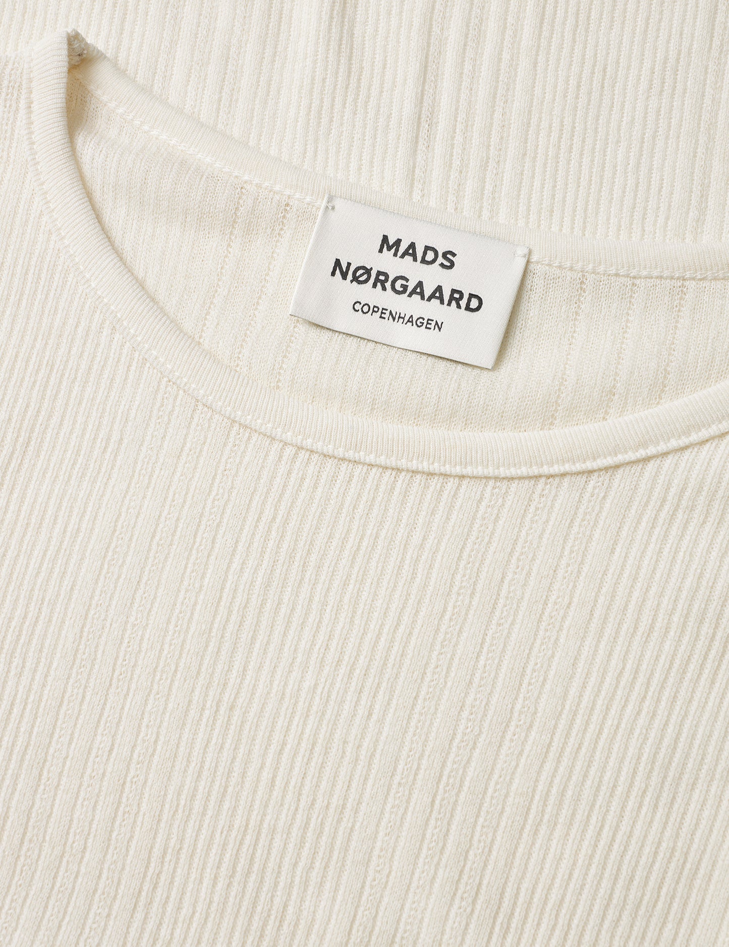 Point Wool Poline Tee LS, Vanilla Ice