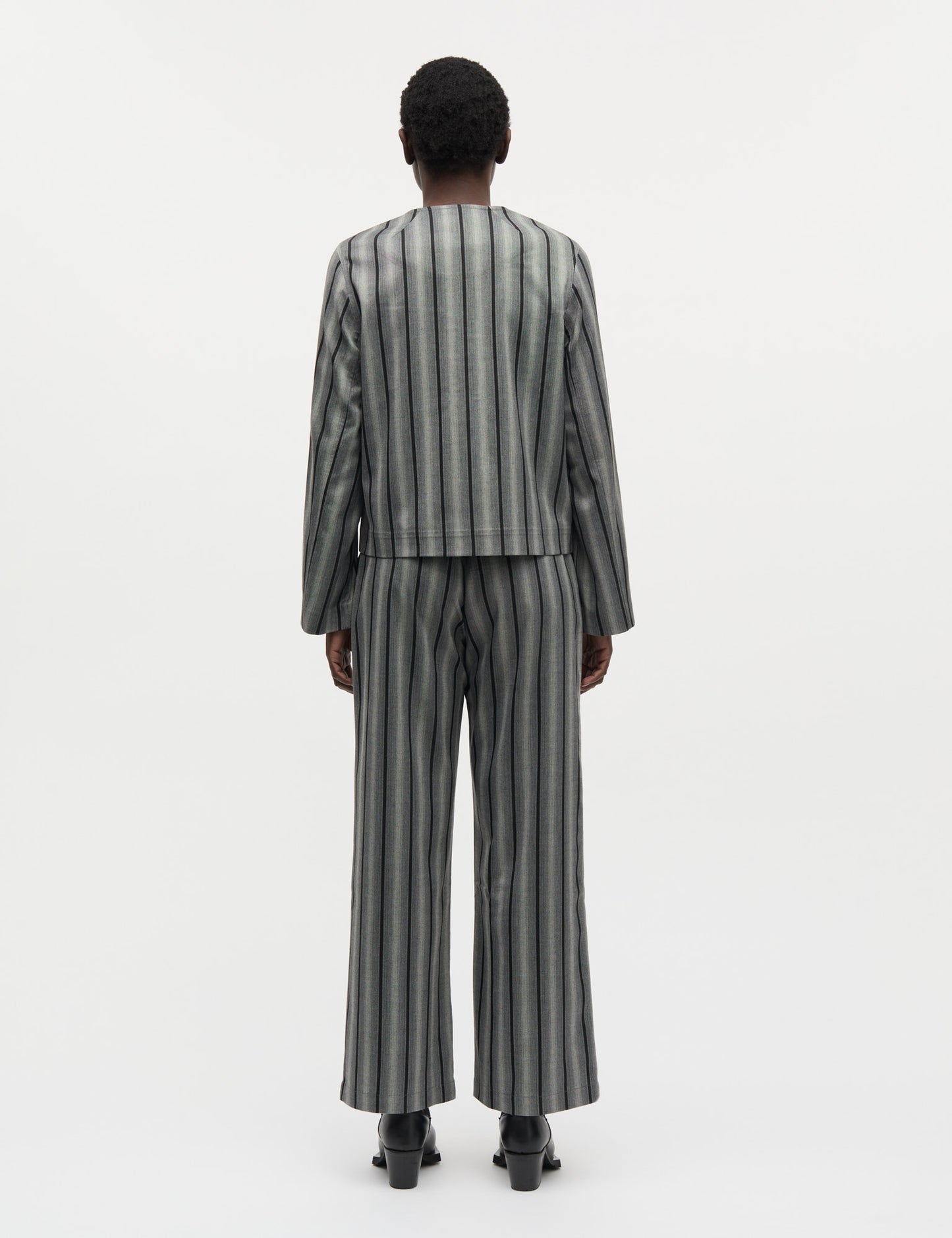 Saul Carla Pants, Pinstripe/Asphalt