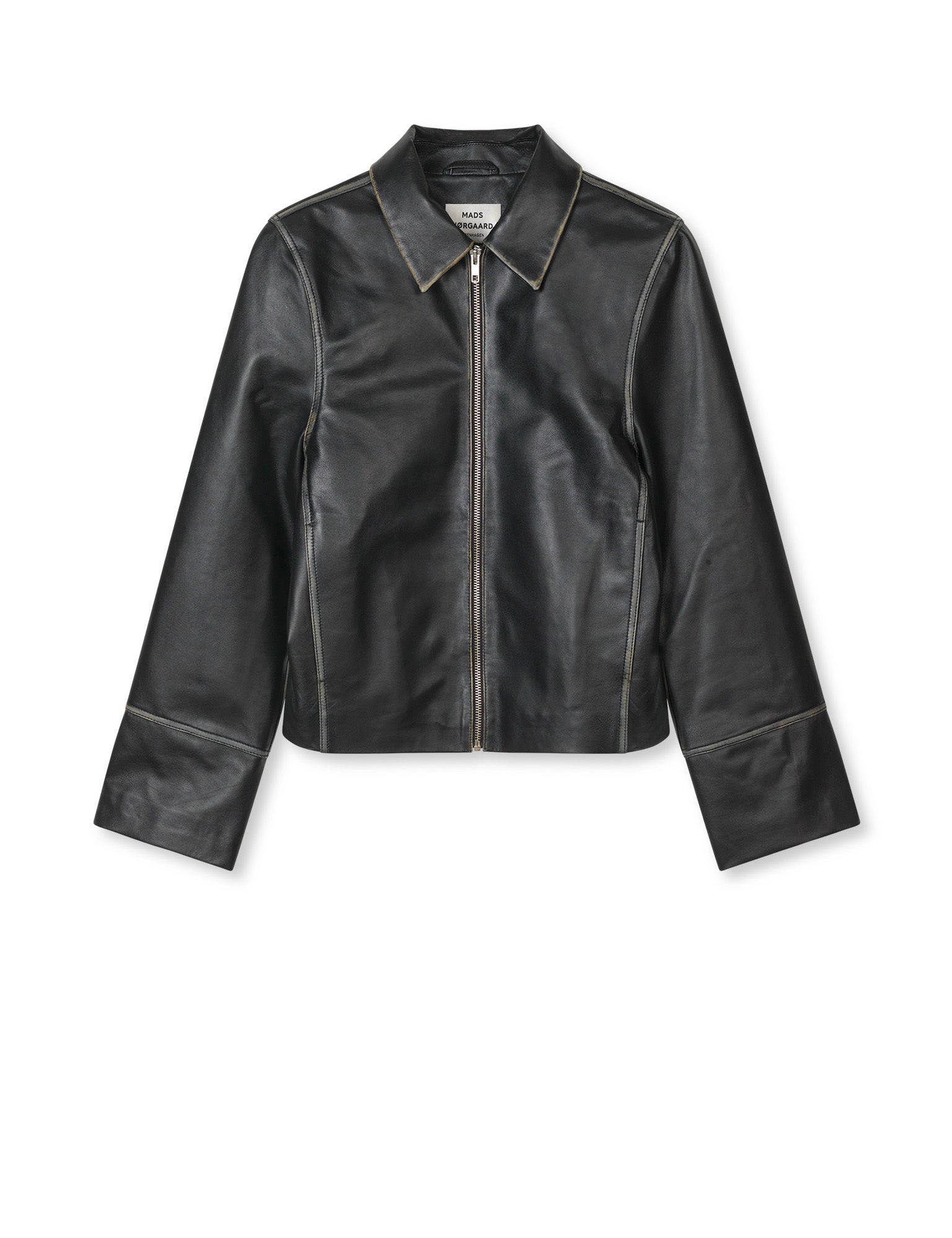 Smooth Leather Rachel Jacket, Black – MADS NØRGAARD - COPENHAGEN
