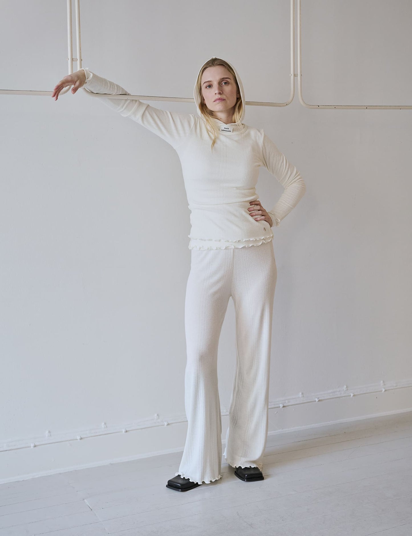 Point Wool Tilla Hood, Vanilla Ice