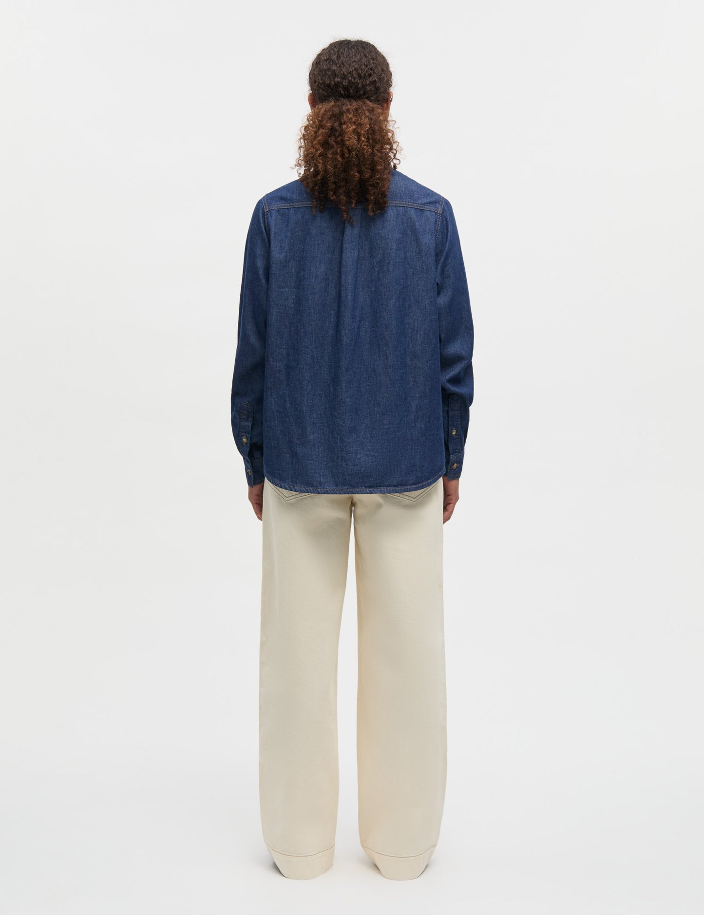 Air Denim Crani Shirt, Mid Blue Denim