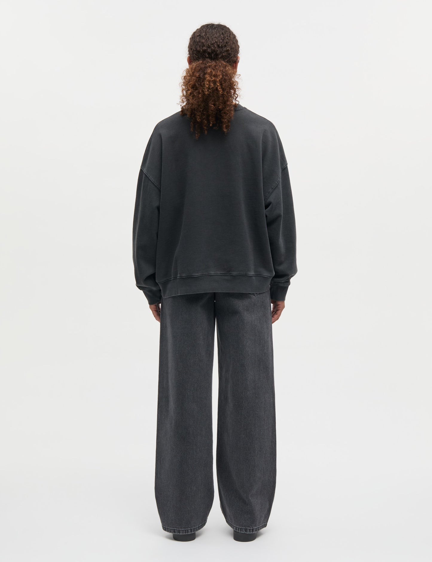 Compact Cotton Atli Sweatshirt, Black