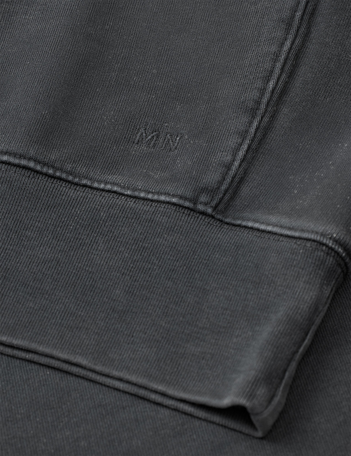 Compact Cotton Crew Sweat, Black