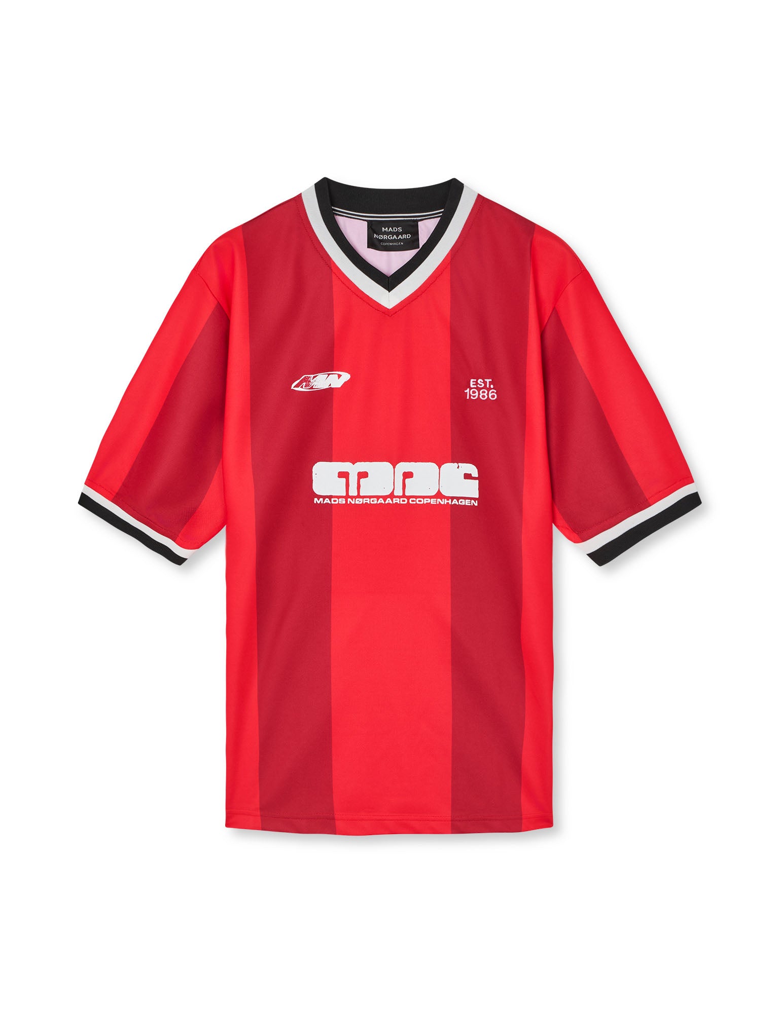 Sport Football Tee, Fiery Red – MADS NØRGAARD - COPENHAGEN