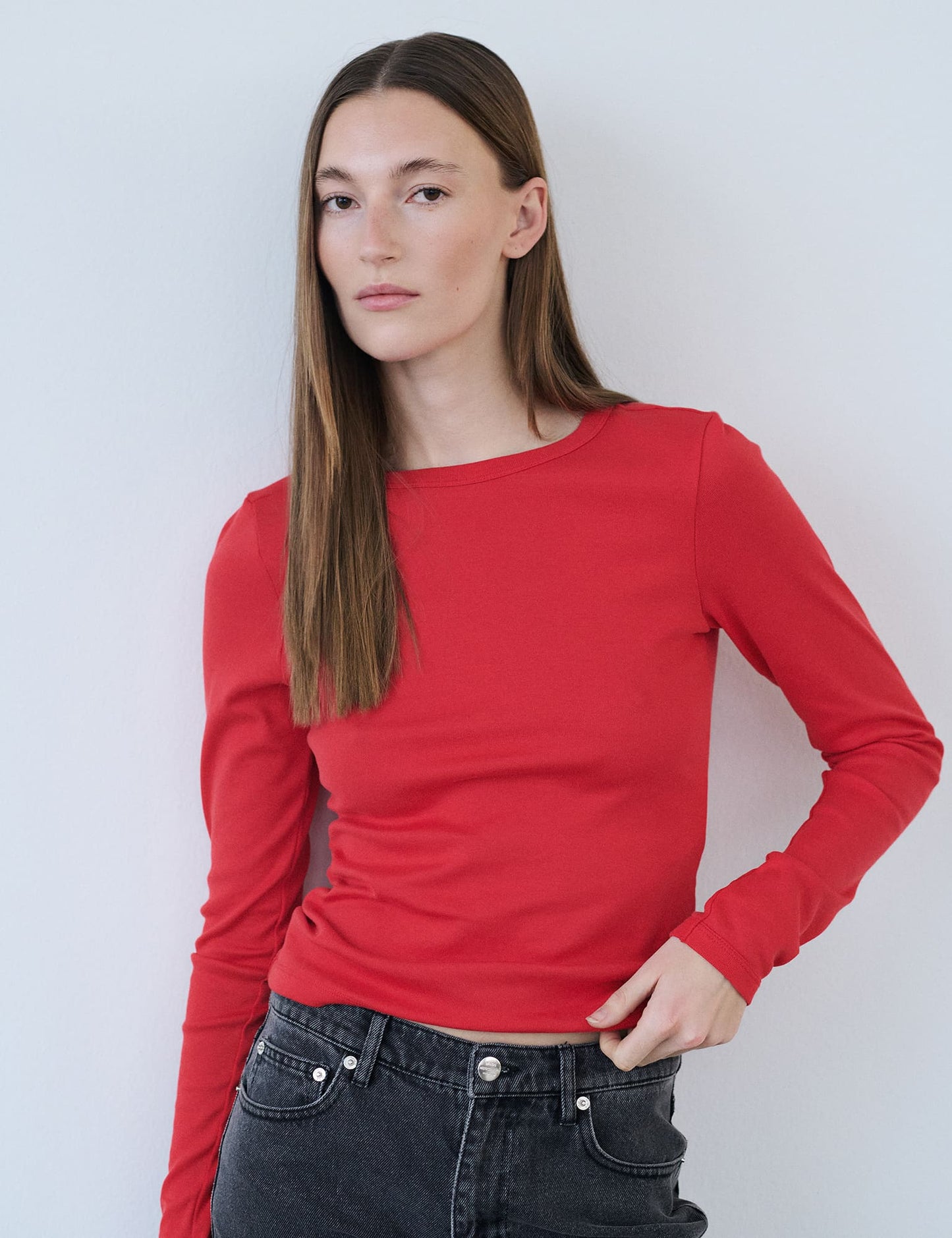 Grace jersey Camille Tee LS, Black