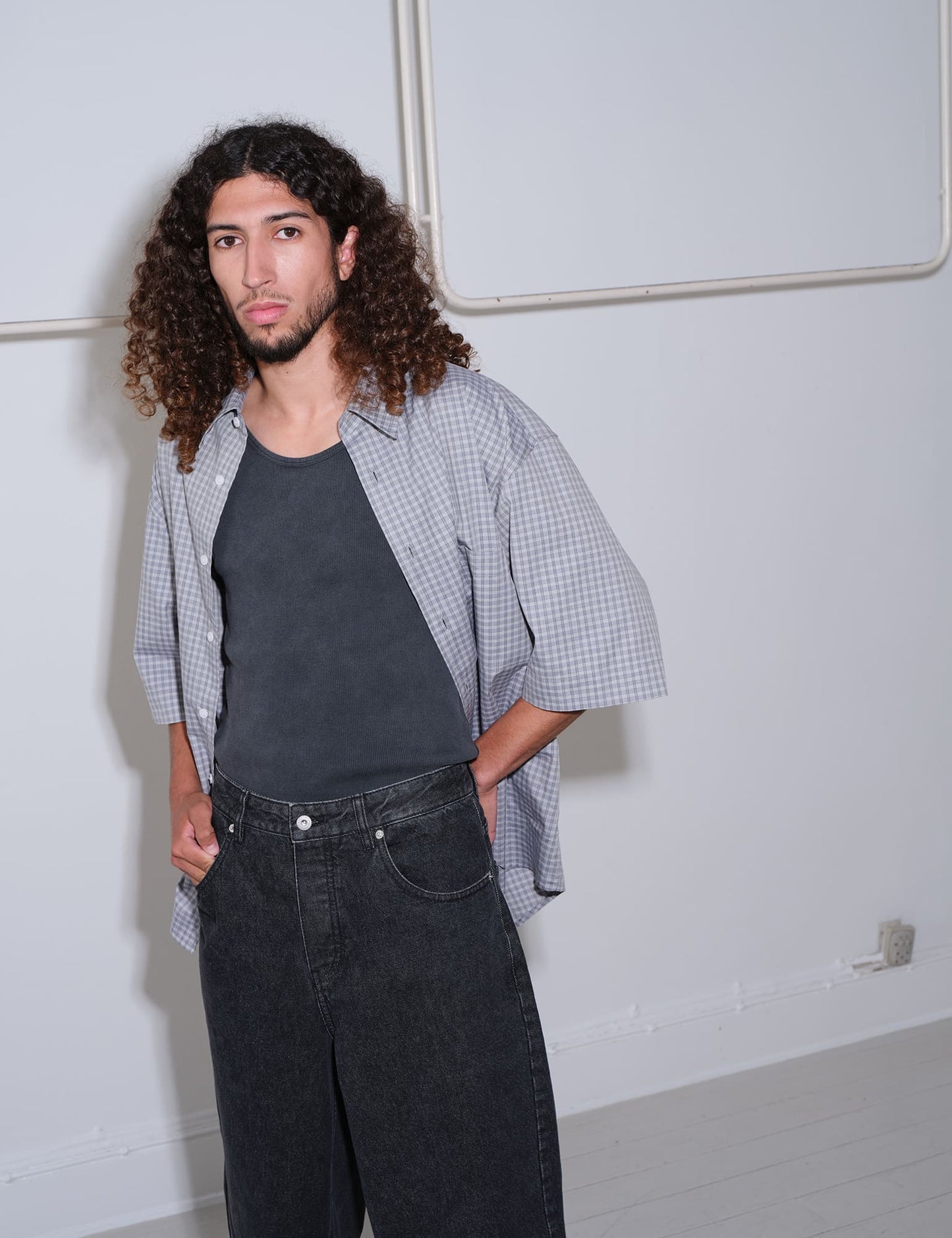 Rib Cotton Bruce Tanktop, Black