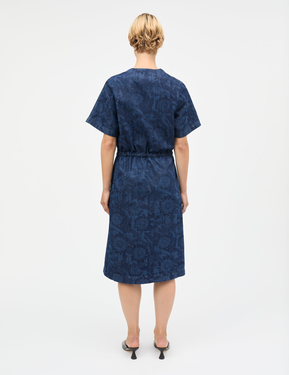 Lazor Denim Sanne Dress, Sunflower AOP