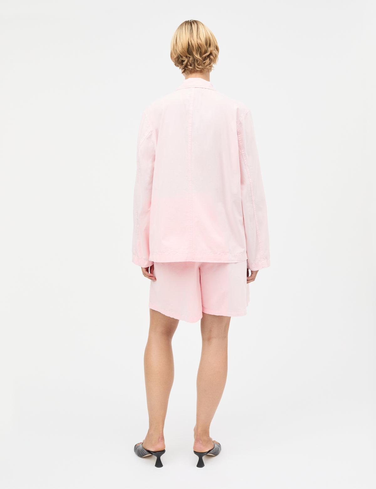 Dyed Weave Joey Shorts, Icy Pink