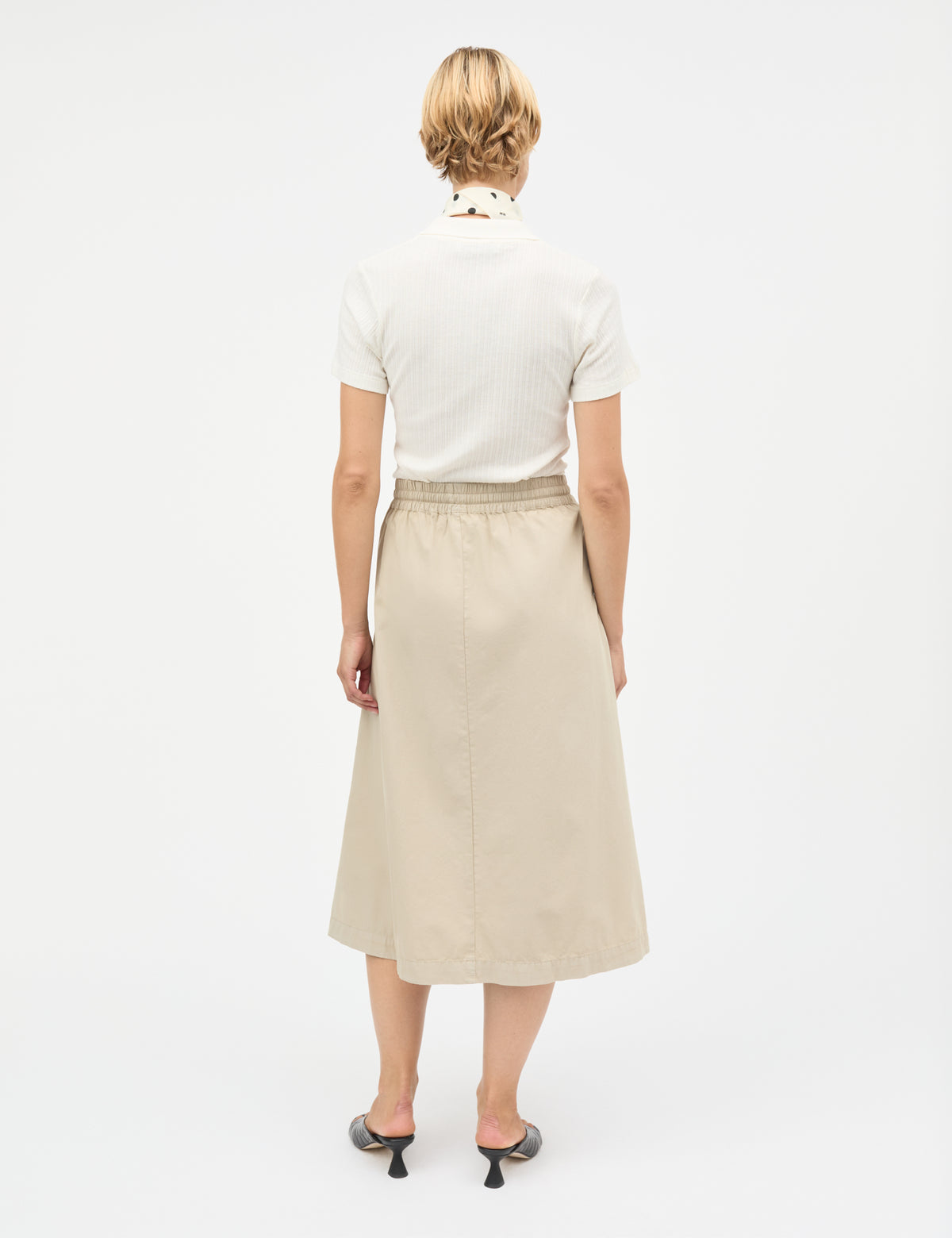 Pointella Layla Polo Tee, Vanilla Ice