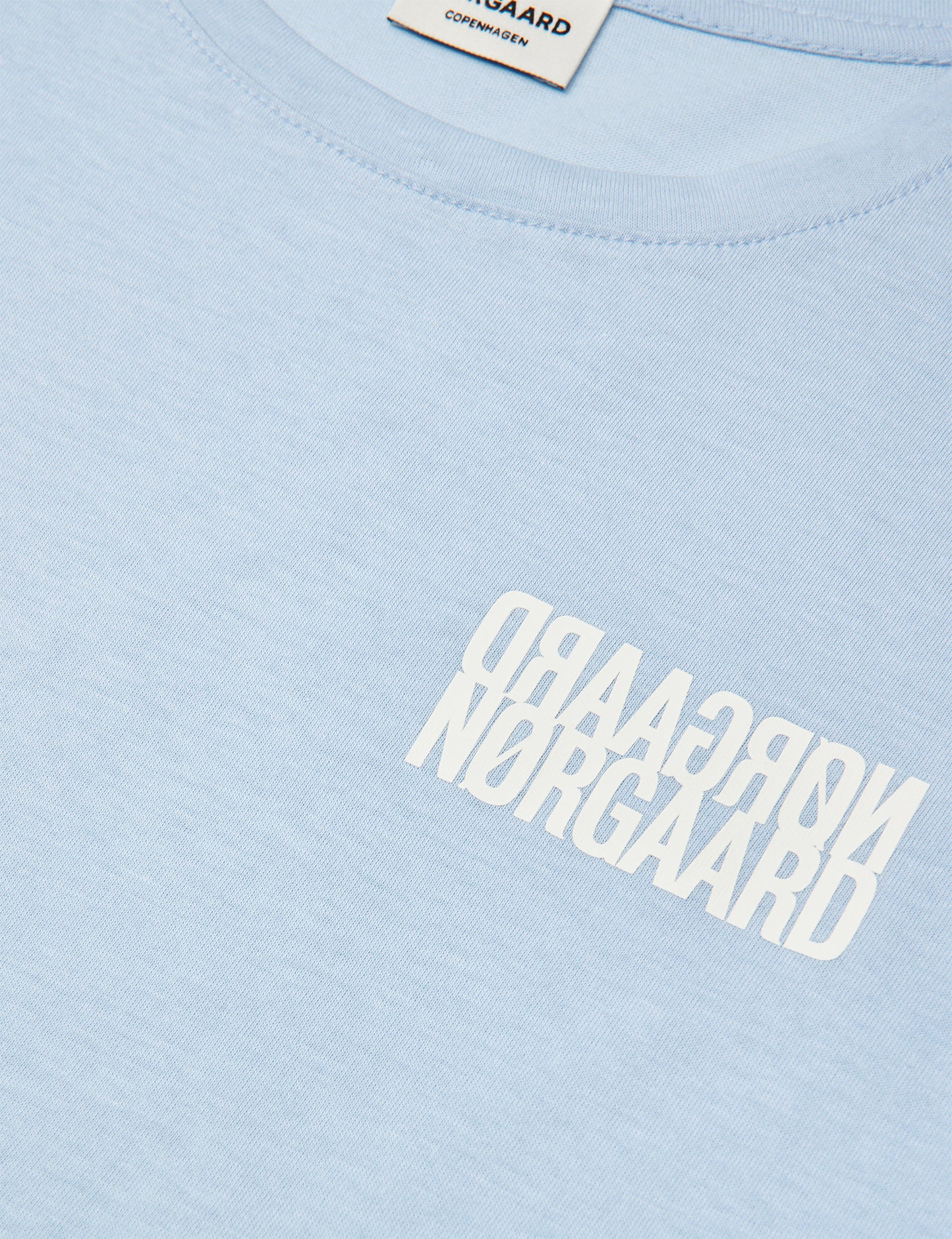 Single Cotton Tuvina mini mirror Tee, Cashmere Blue