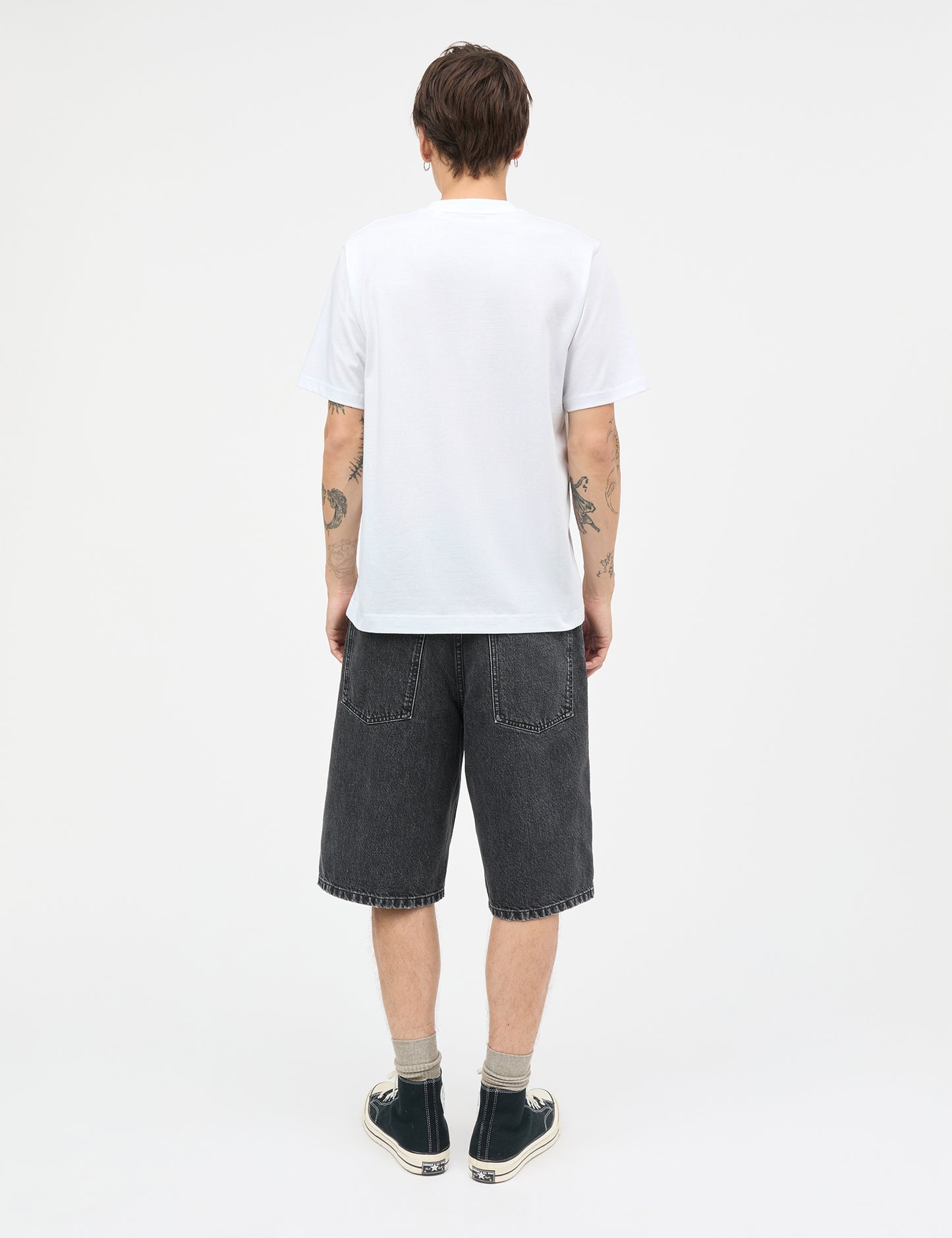 Cotton Jersey Frode Patch Tee, White