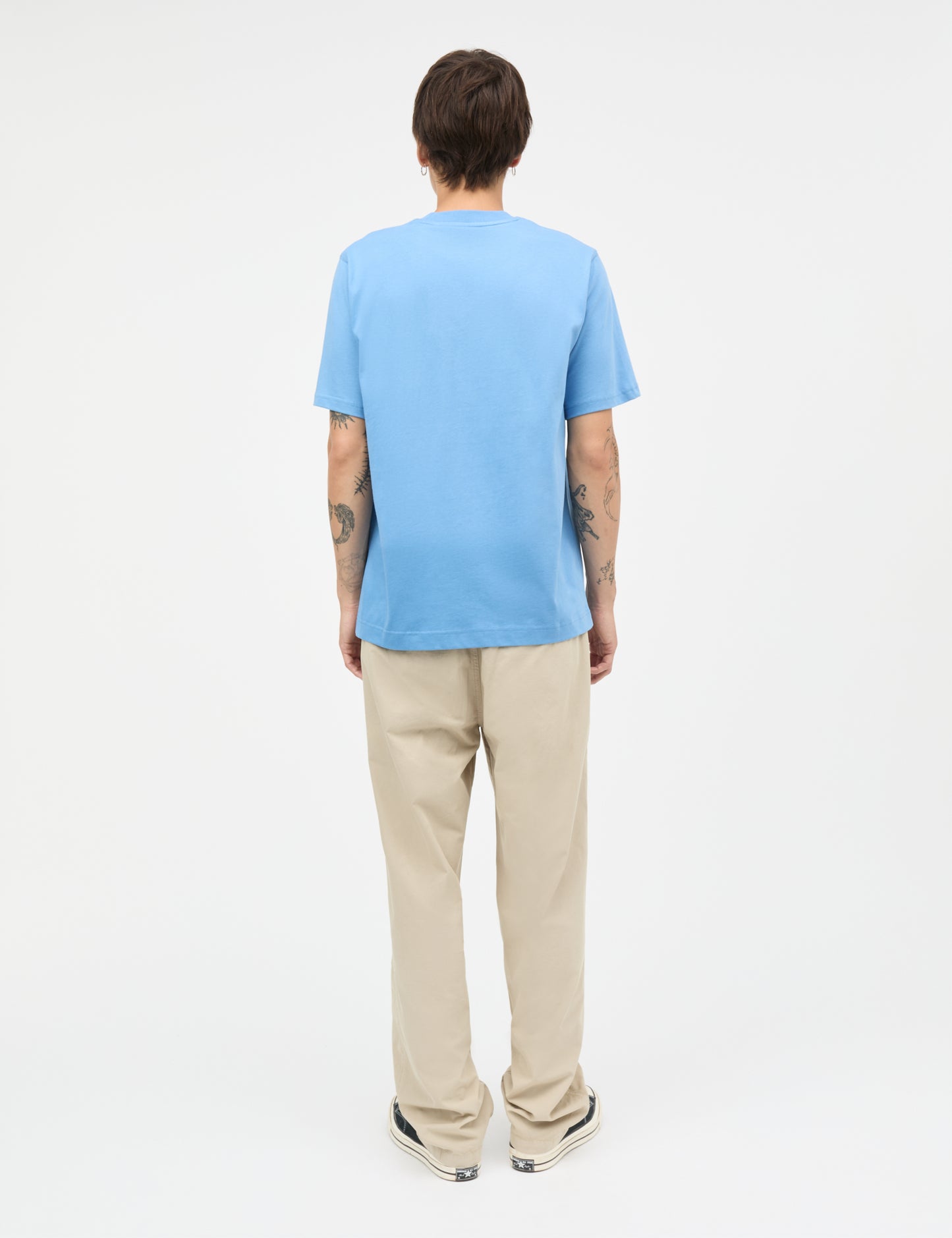 Cotton Jersey Frode Patch Tee, Riviera