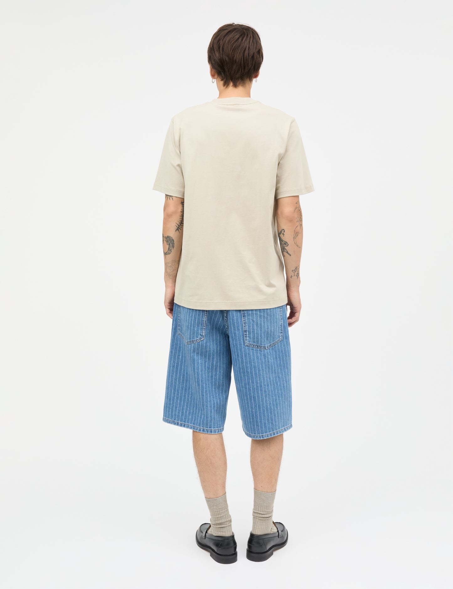Cotton Jersey Frode Patch Tee, Plaza Taupe