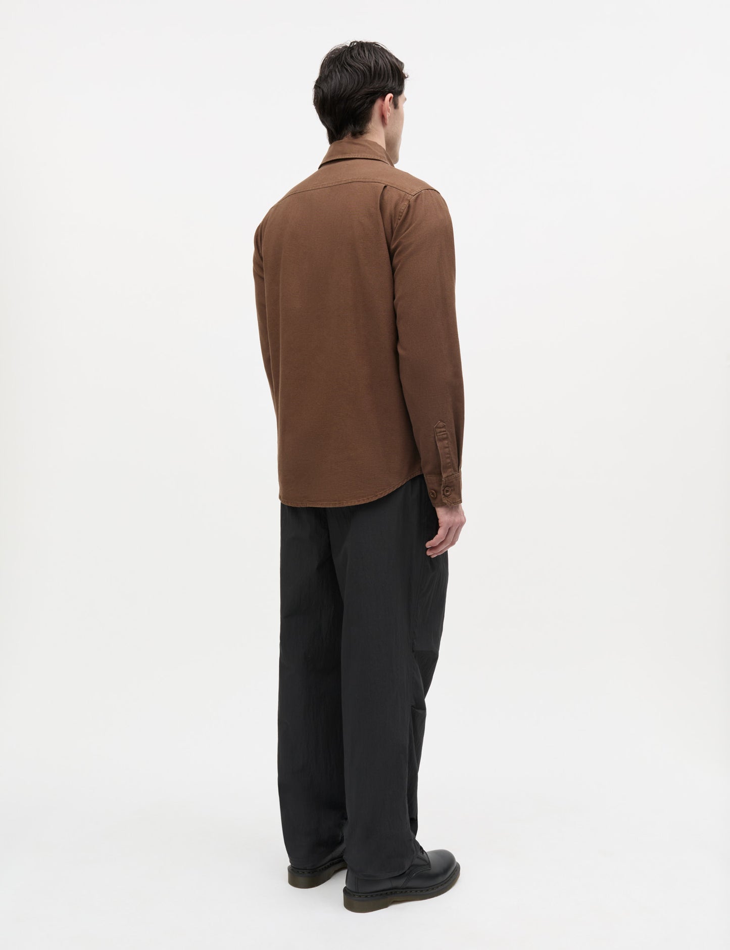 Dyed Canvas Skyler Shirt FAV, Cocoa
