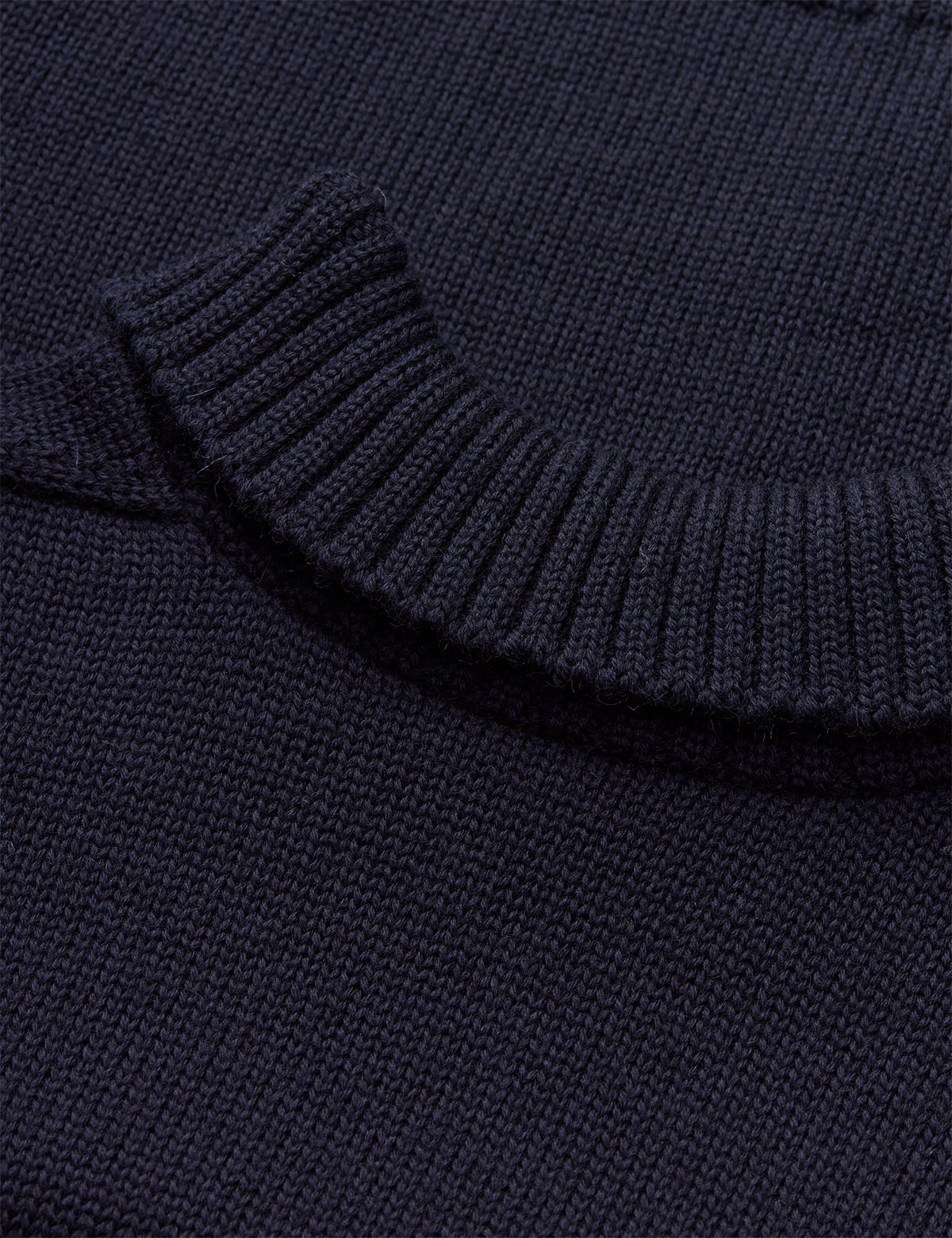 Wool Berthe Turtleneck Sweater, Sky Captain