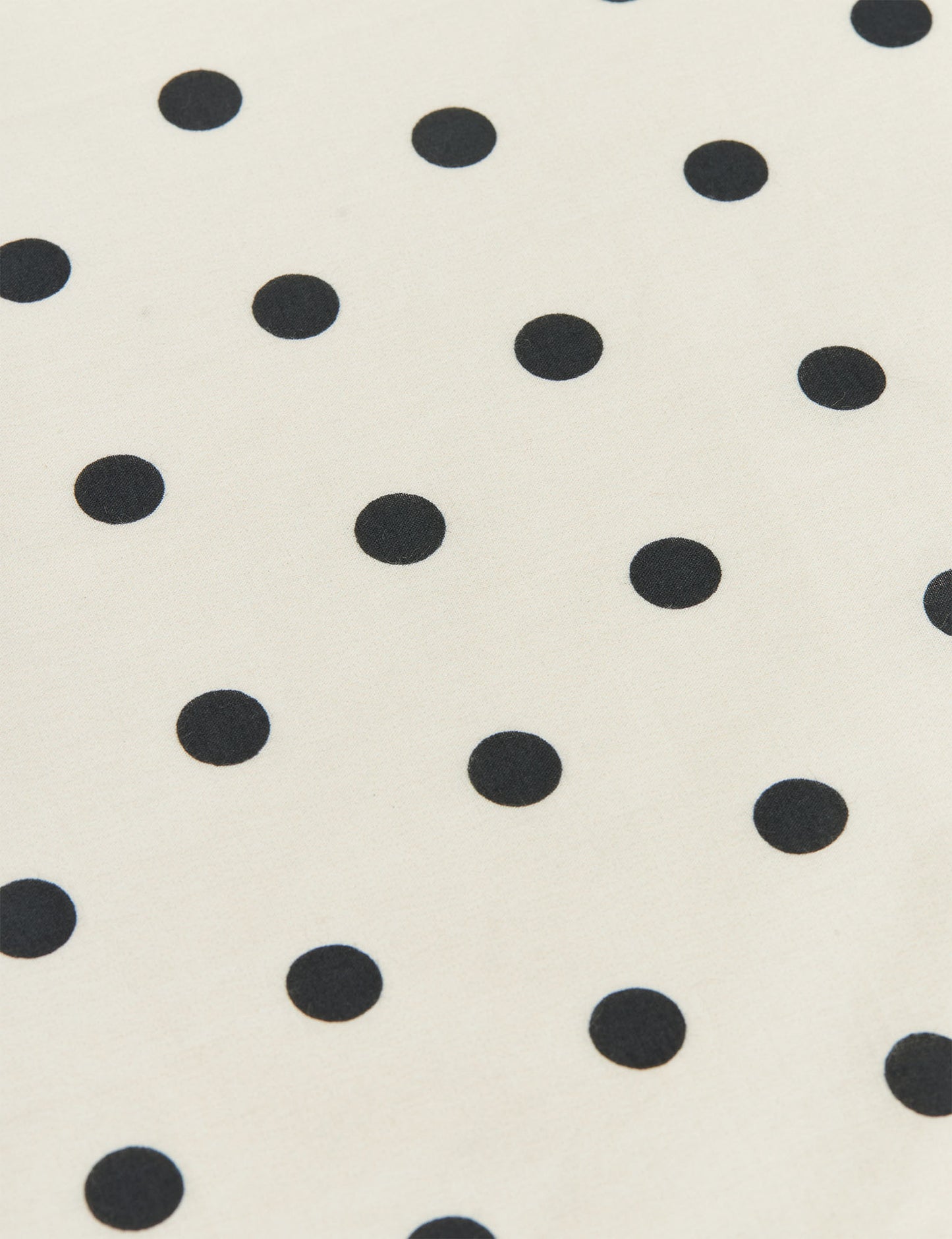 Soft Cotton Big Dot Scarf, Dot AOP/Black