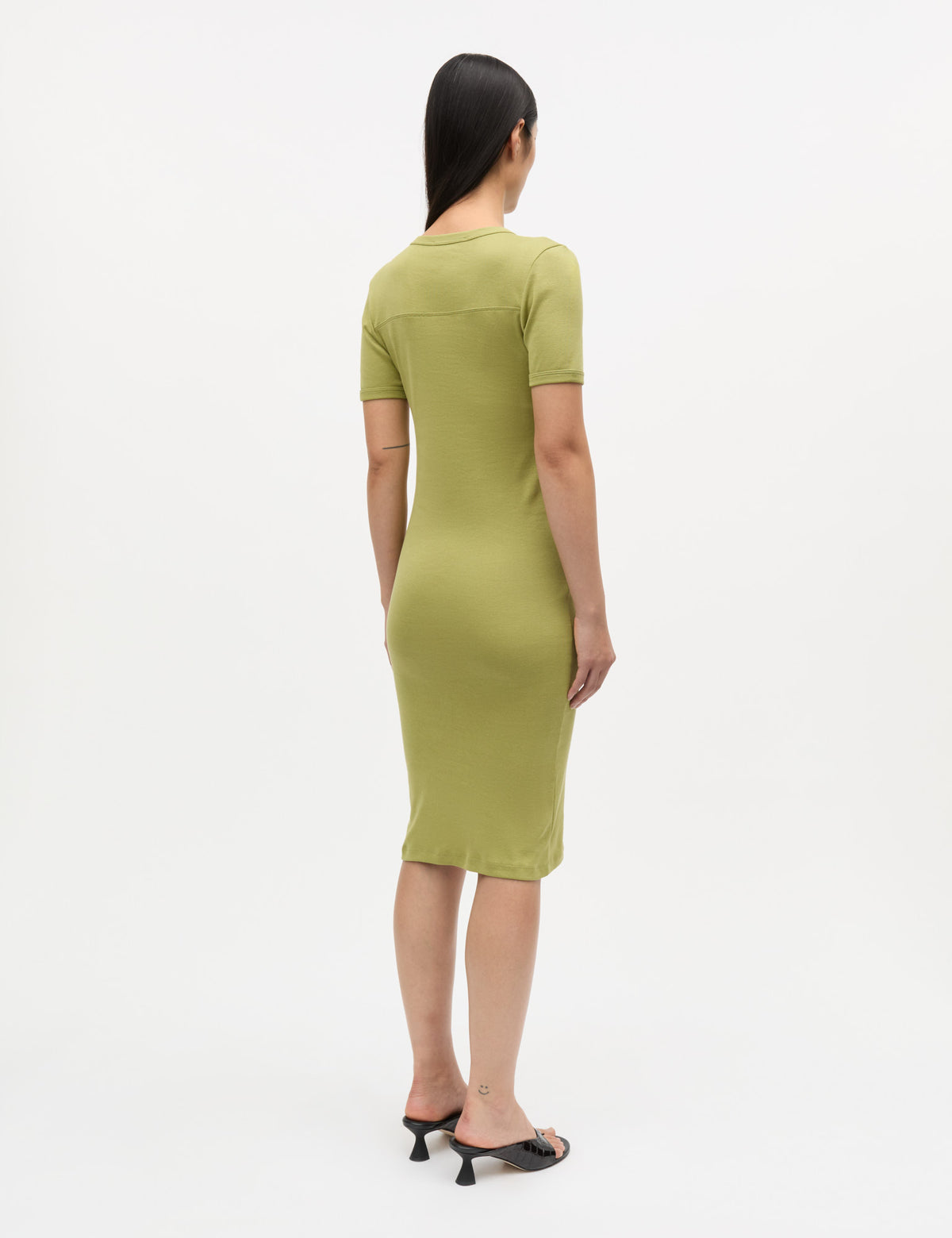 Grace Jersey July Dress, Green Olive