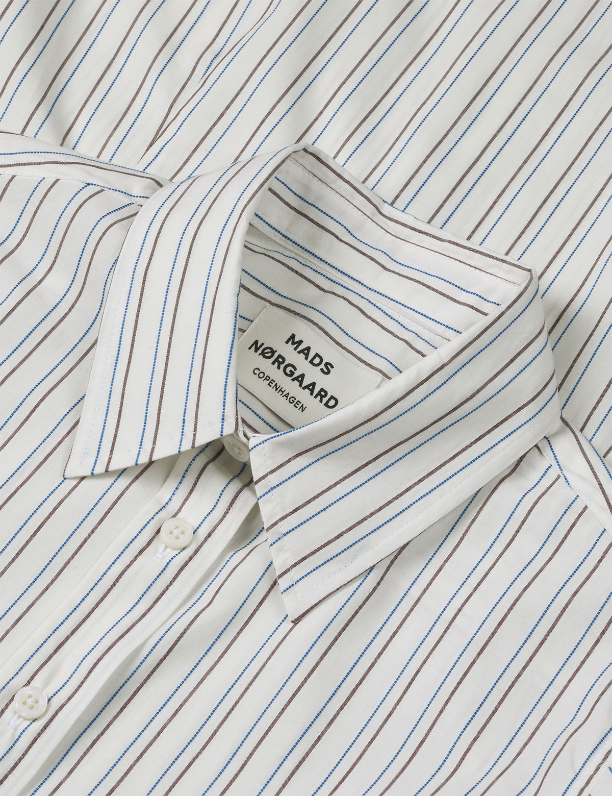 Cohen Poplin Crelly Shirt, Snow White/Winetasting