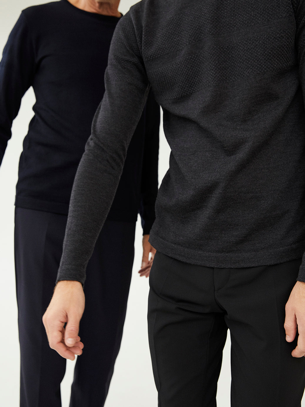 100% Light Wool Klap, Charcoal Melange