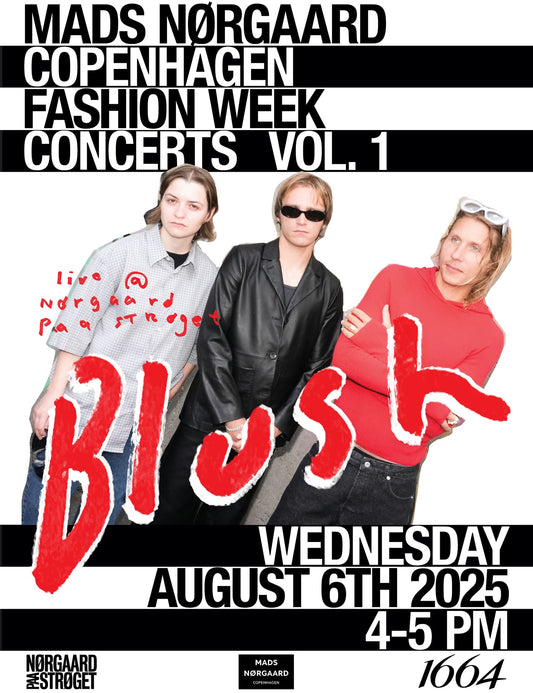Vi fejrer Copenhagen Fashion Week SS26 med livekoncert med upcoming, danske BLUSH i Nørgaard paa Strøget