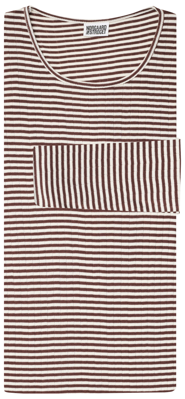 101 Fine Stripe, Brown/Ecru