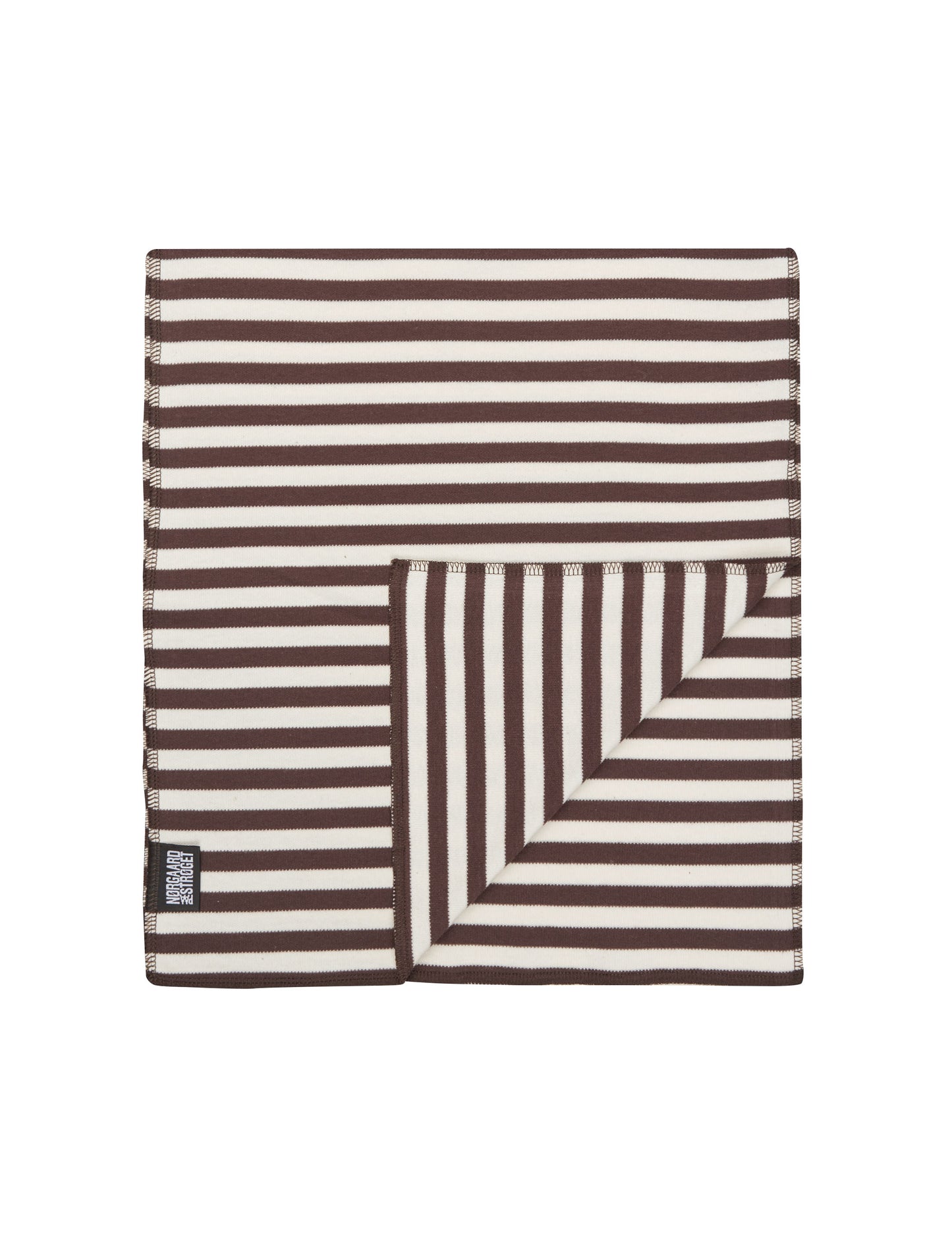 NPS Scarf Interlock, Brown/Ecru