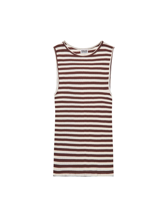 NPS Tank Top Broadway, Brown/Ecru