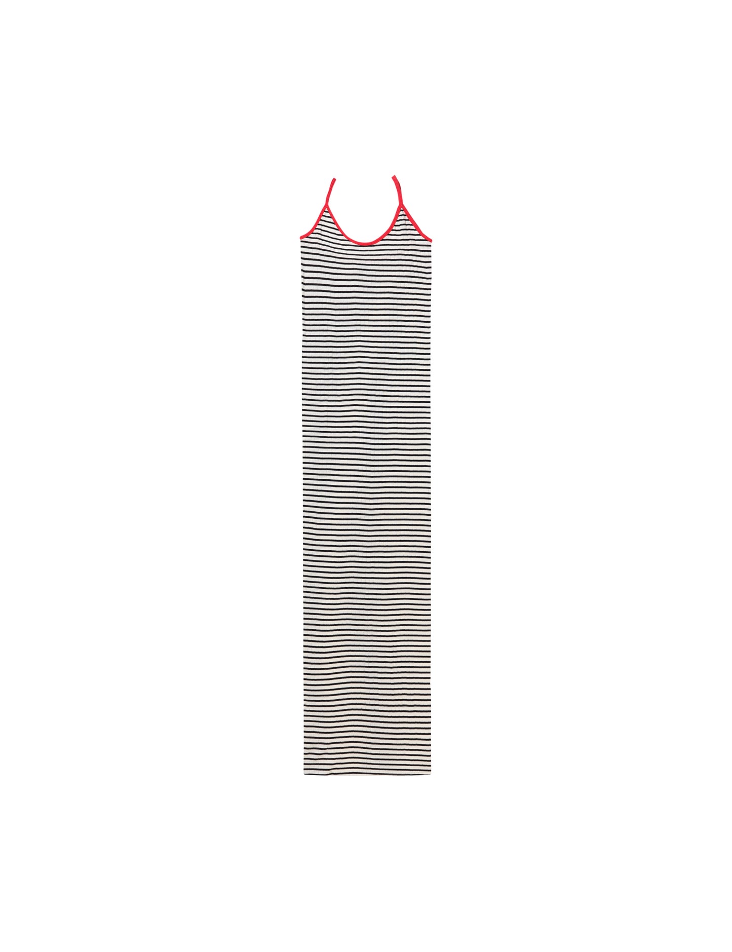 NPS Strap Dress NPS Stripe, NPS Ecru/Black/Red