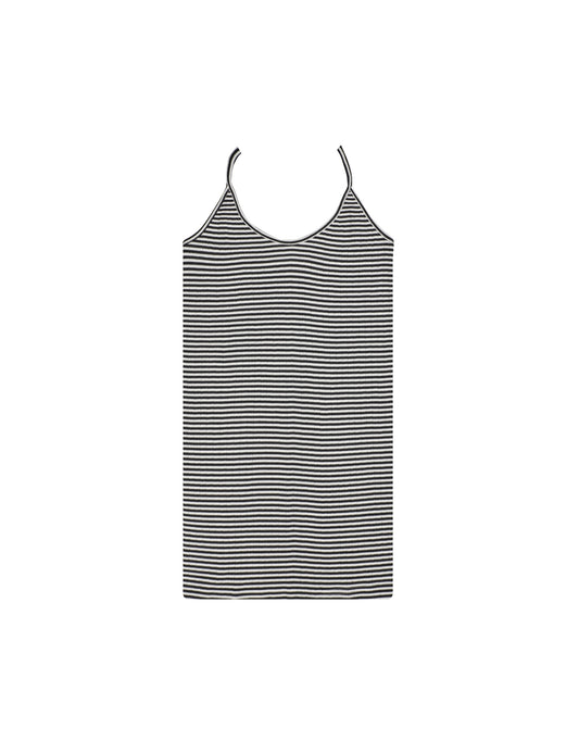 NPS Strap Top Fine Stripe, Black/Ecru