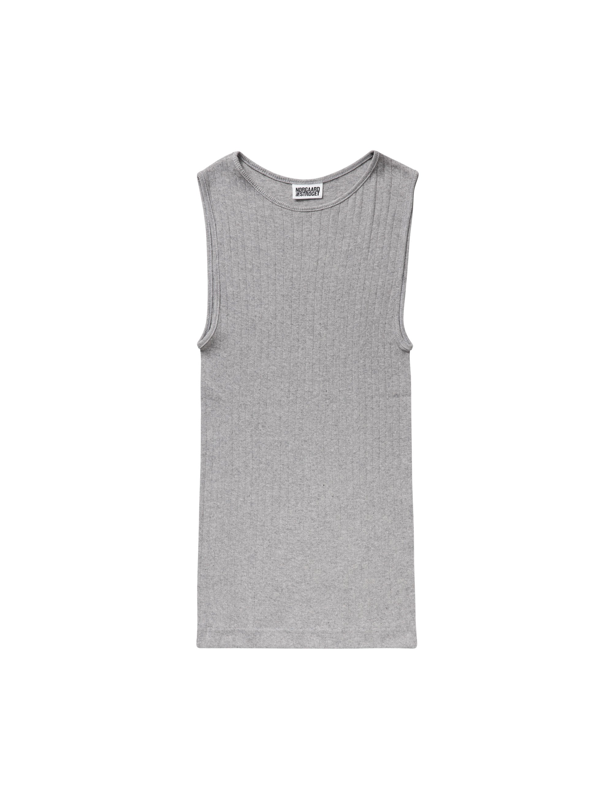NPS Tank Top Melange, Light Grey Melange – MADS NØRGAARD - COPENHAGEN