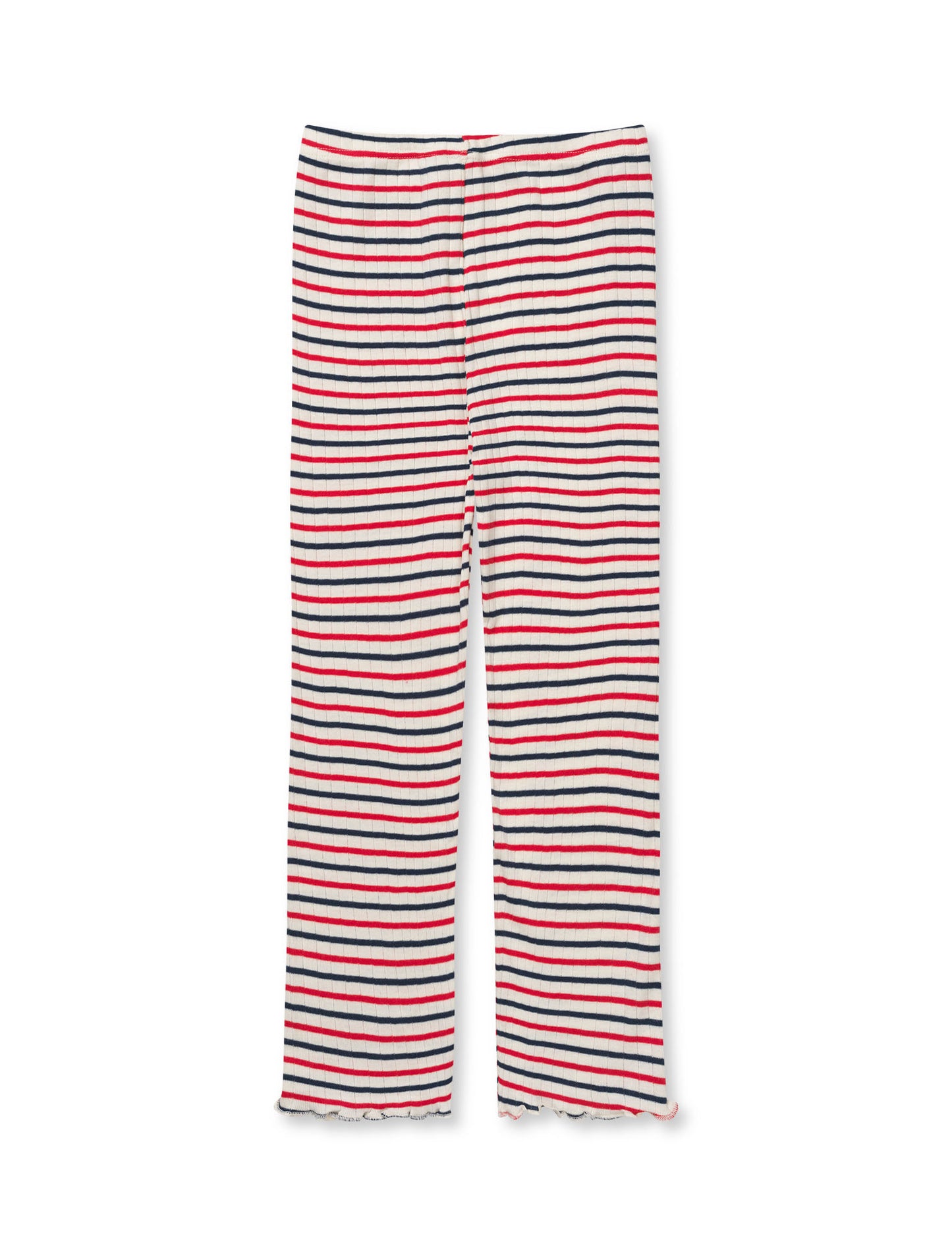 NPS Kids Frill Pants Tricolore, Ecru/Red/Marine